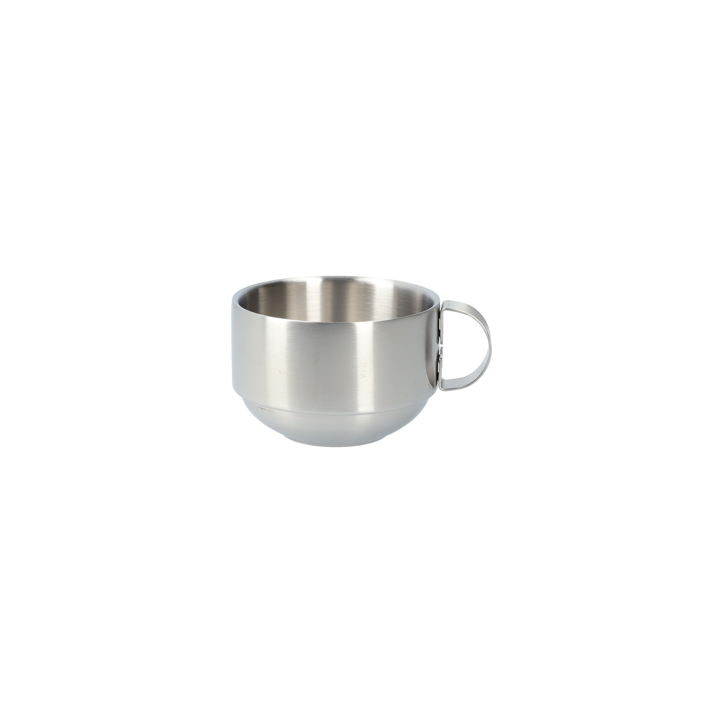 Dubbelwandige Koffiebeker - Herbruikbare Beker - Roestvrij Stalen Mok - Mok - Beker - 6 Stuks - Industrieel Design - Met Mokken Standaard