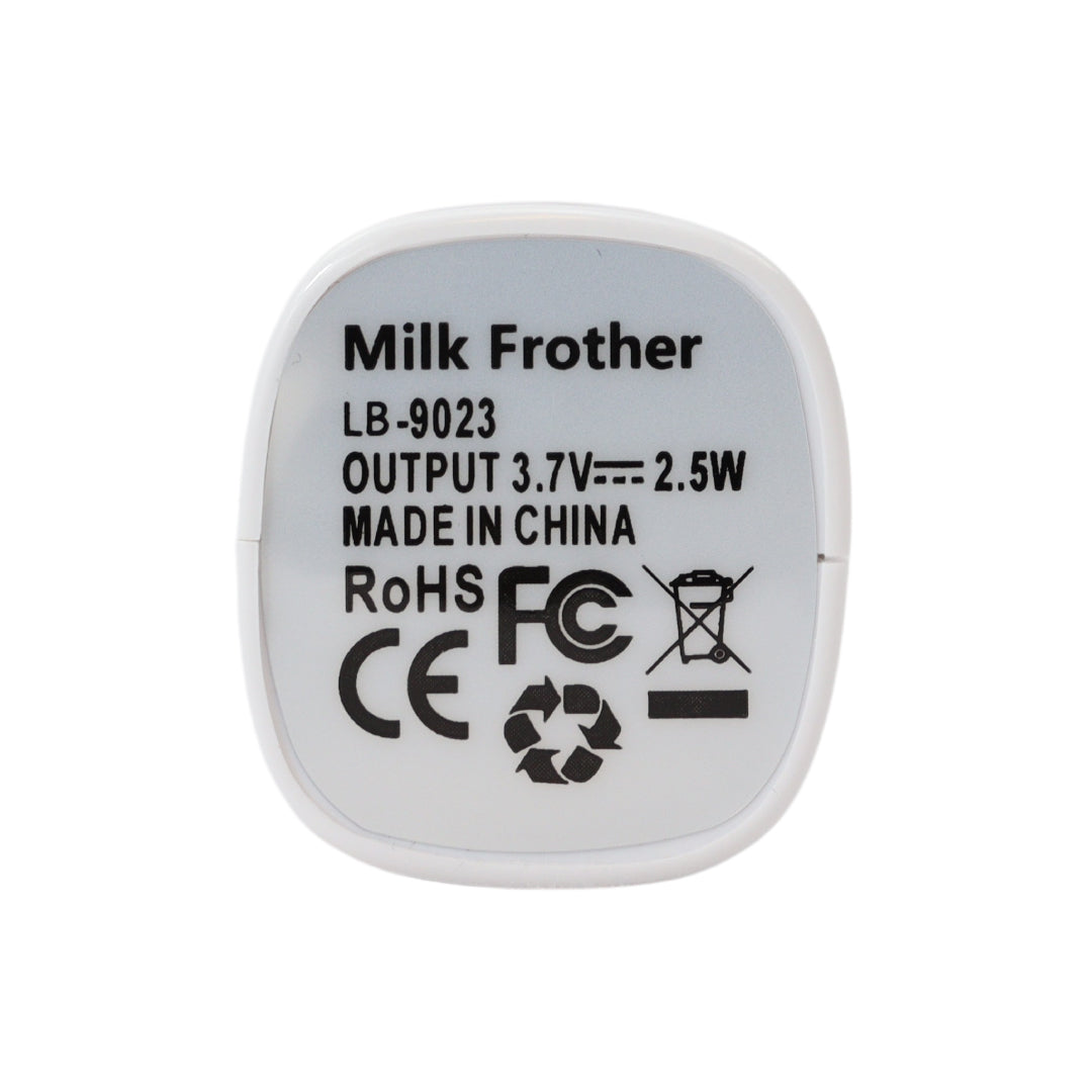 Melkopschuimer Elektrisch met 3 Standen! - Sterke Melk Opschuimer - Oplaadbaar via Micro USB - Melkklopper met 2 Opzetstukjes - Wit