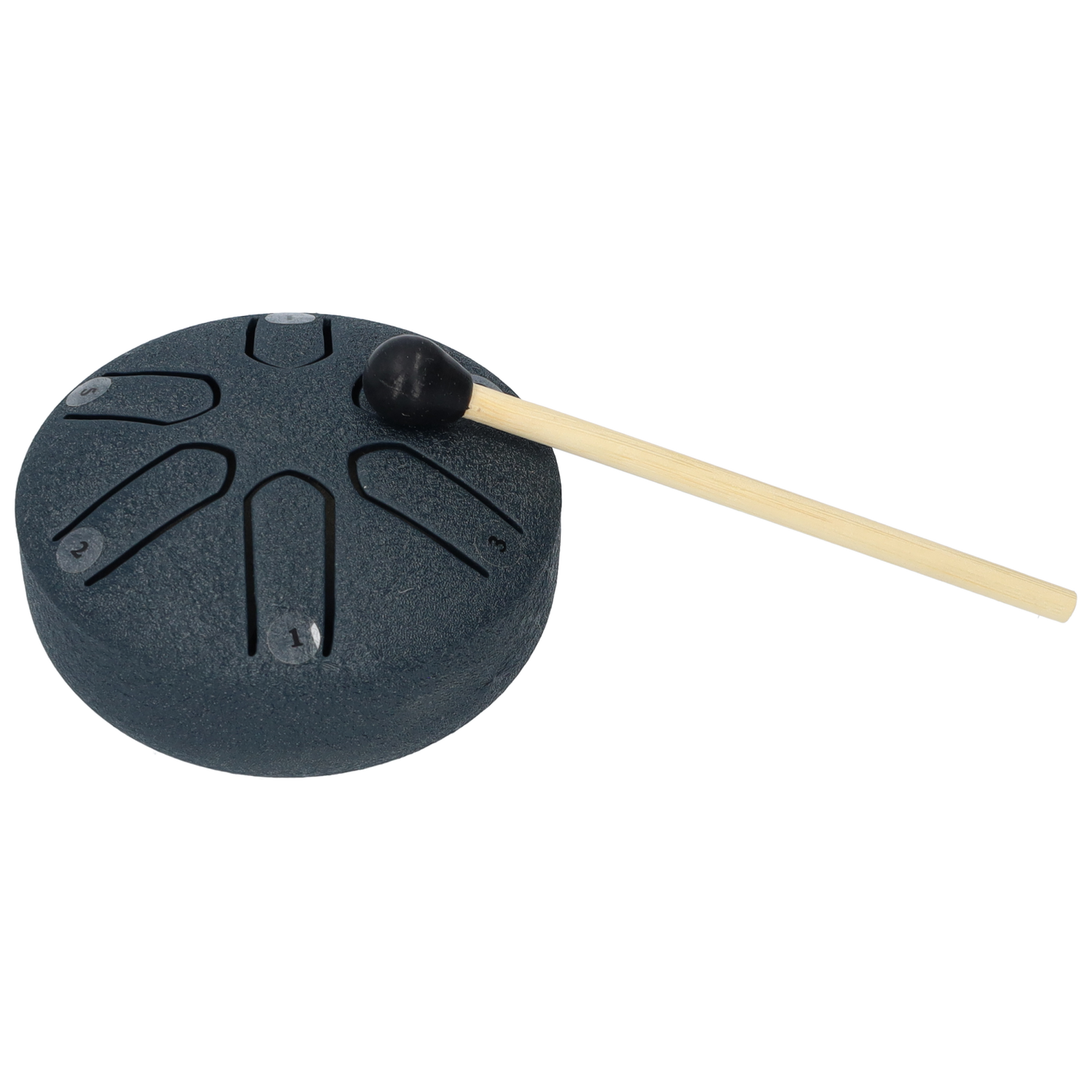 Mini Handpan 3 Inch, Klankschaal, Tongue Drum, Handpan Drum, Regen Drum, Muziek Instrument - Met Drumstick - Zwart