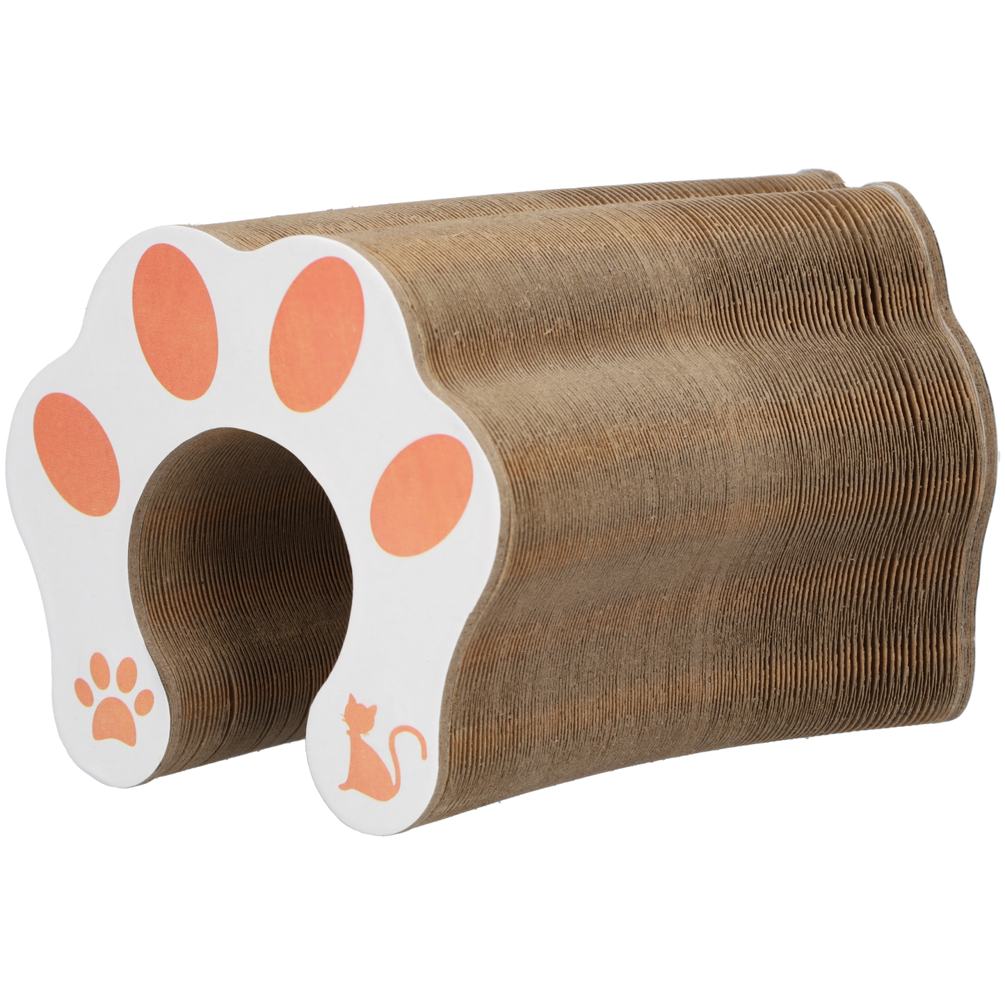Kattenspeelgoed - Rol en vouwbaar kattenspeeltje - Dieren speelgoed - Kattenspel - Bruin met lichtroze