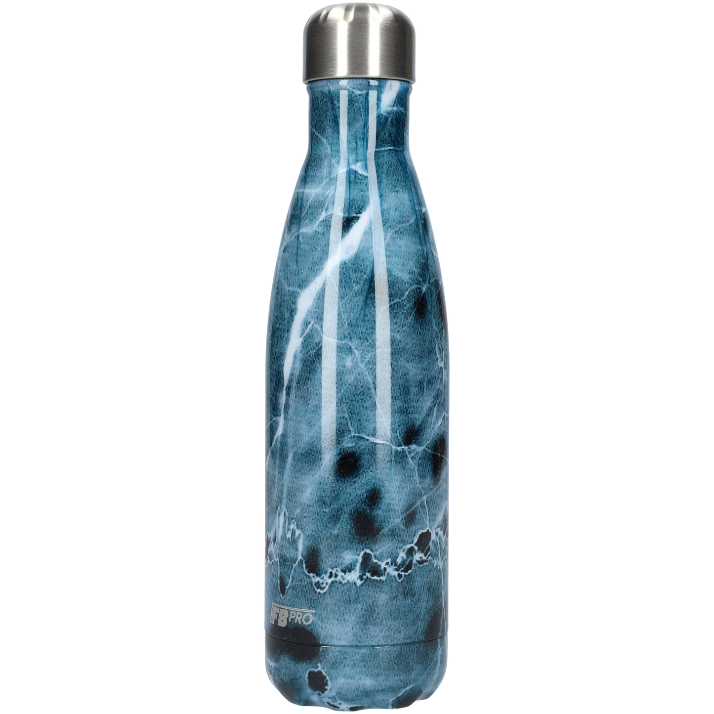 FBFS91, Thermosfles, Drinkfles, Waterfles - 500ml - Dark Blue Lighting - Donkerblauwe Onweer