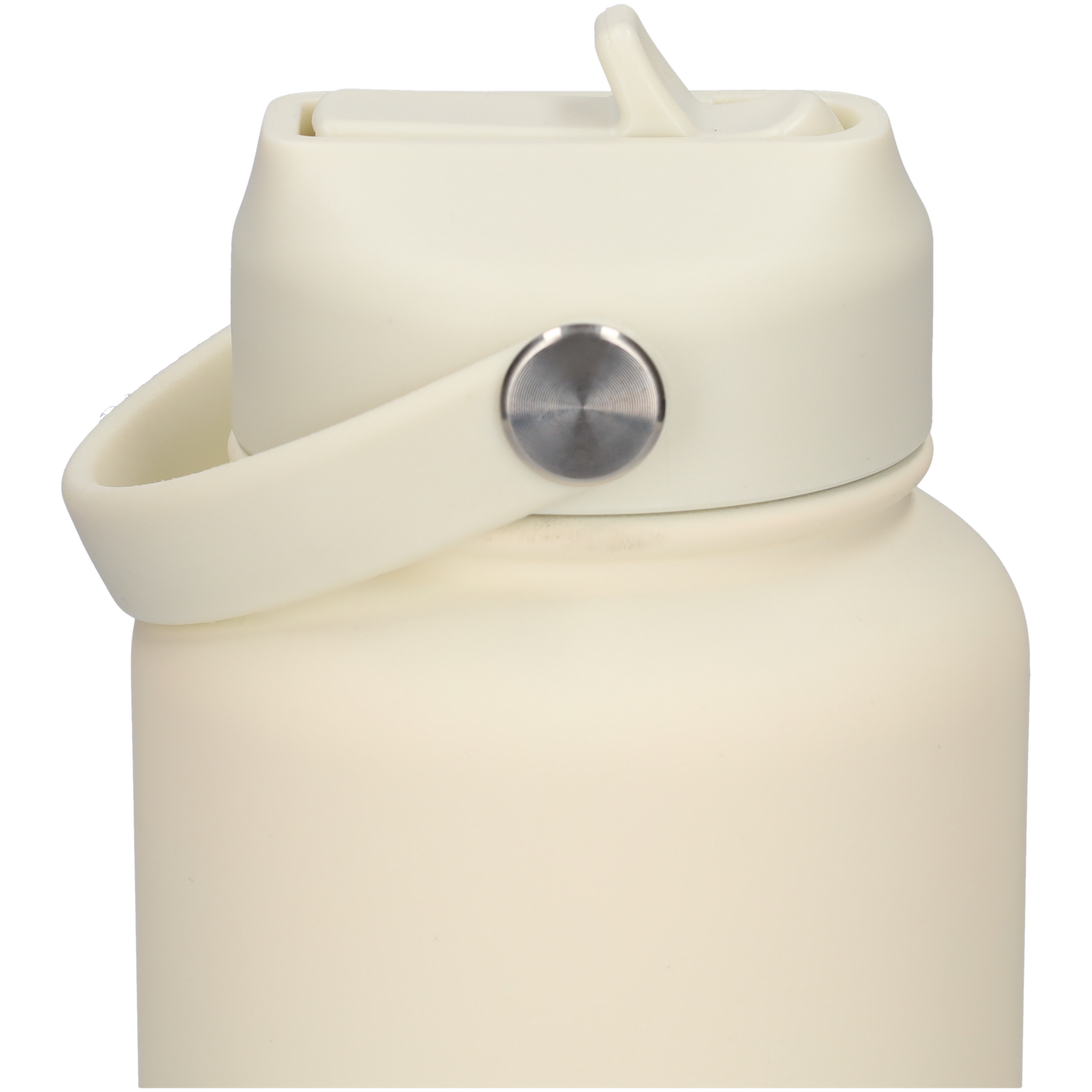 Thermos waterfles 1 liter - Isolerende Waterfles met Draaibare Drinktuit - Ivory - Wit