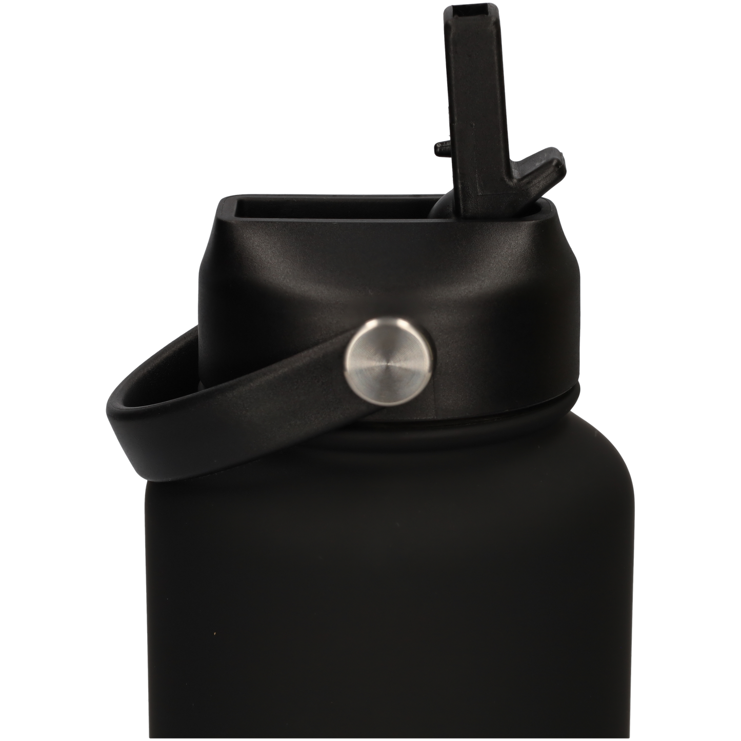 Thermos waterfles 1 liter - Isolerende Waterfles met Draaibare Drinktuit - Black - Zwart
