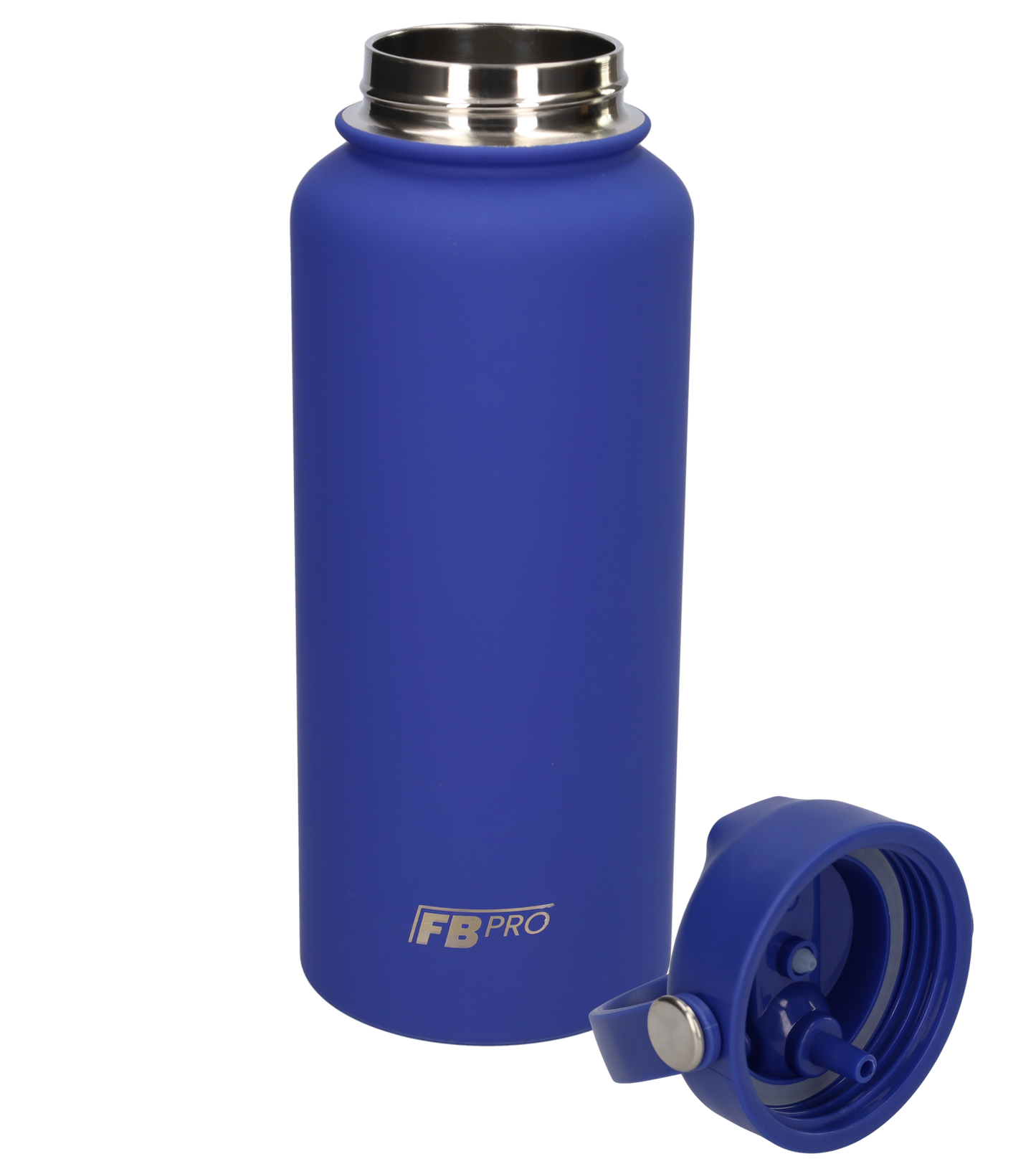 Thermos waterfles 1 liter - Isolerende Waterfles met Draaibare Drinktuit - Sapphire Blue
