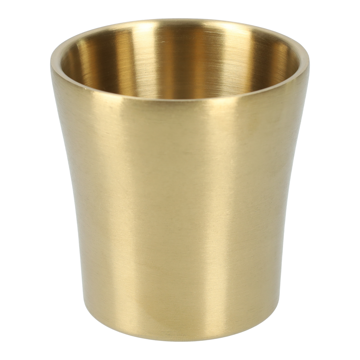 Dubbelwandige RVS beker (2 stuks!) - Roestvrijstalen wijn bekers - Robuust design - Industriële stijl - 175ml - Goud