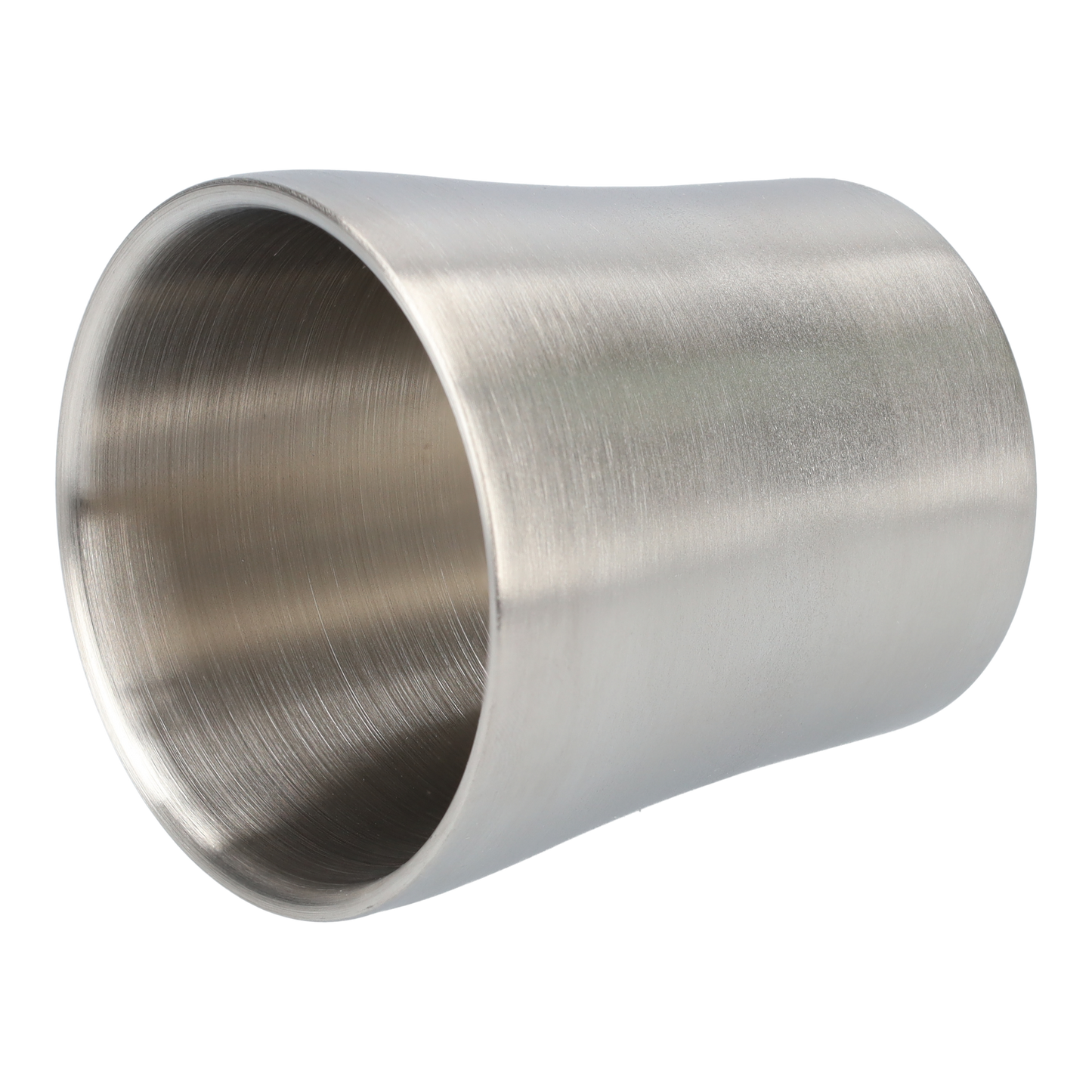 Dubbelwandige RVS beker (2 stuks!) - Roestvrijstalen wijn bekers - Robuust design - Industriële stijl - 175ml - Zilver