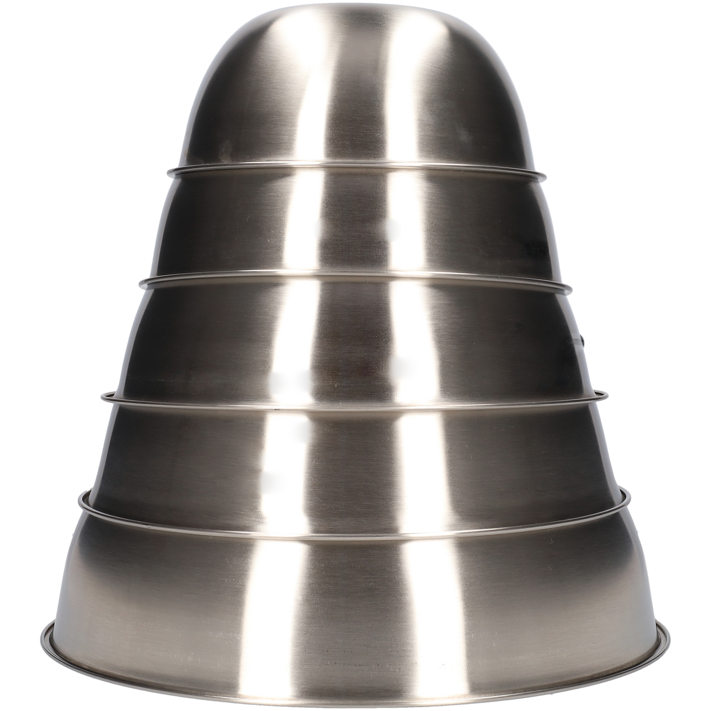 Beslagkom - Mengkom - Saladekom - Set 5 Delig - Zilver - RVS