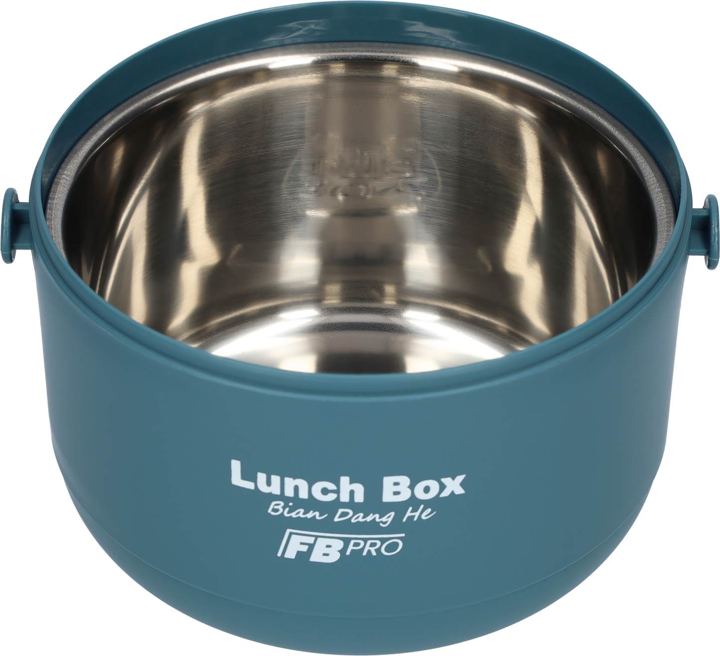 Lunchbox - RVS vershoudbakjes - Lucht- en waterdicht - Voor warm en koud eten - Inhoud van 1L - Groot formaat - Met deksels en lepel! - Blauw/Geel