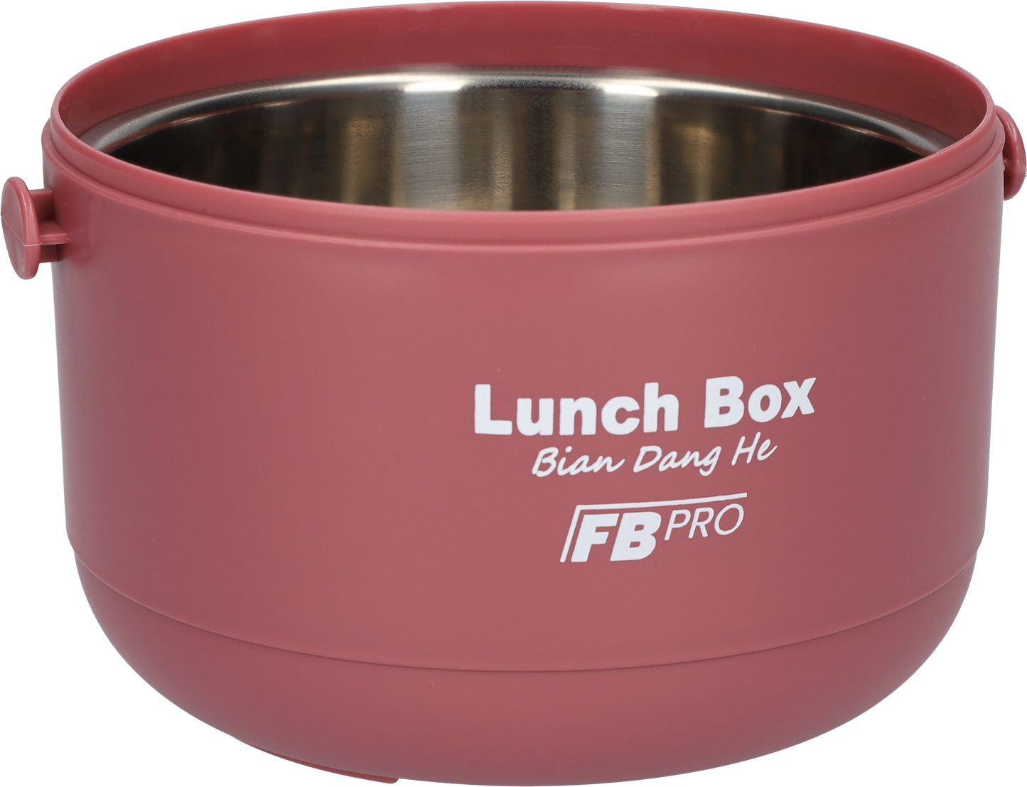 Lunchbox - RVS vershoudbakjes - Lucht- en waterdicht - Voor warm en koud eten - Inhoud van 1L - Groot formaat - Met deksels en lepel! - Rood