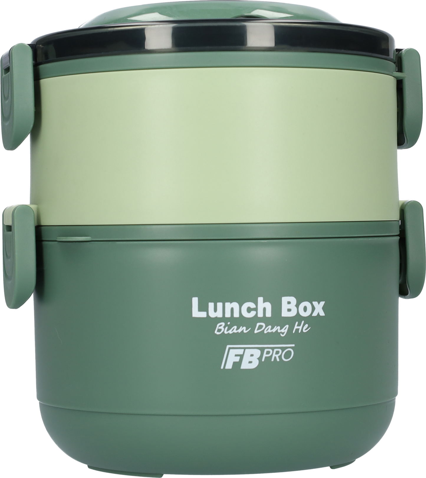 Lunchbox - 2-in-1 - Vershouddoos - RVS vershoudbakjes - Groen
