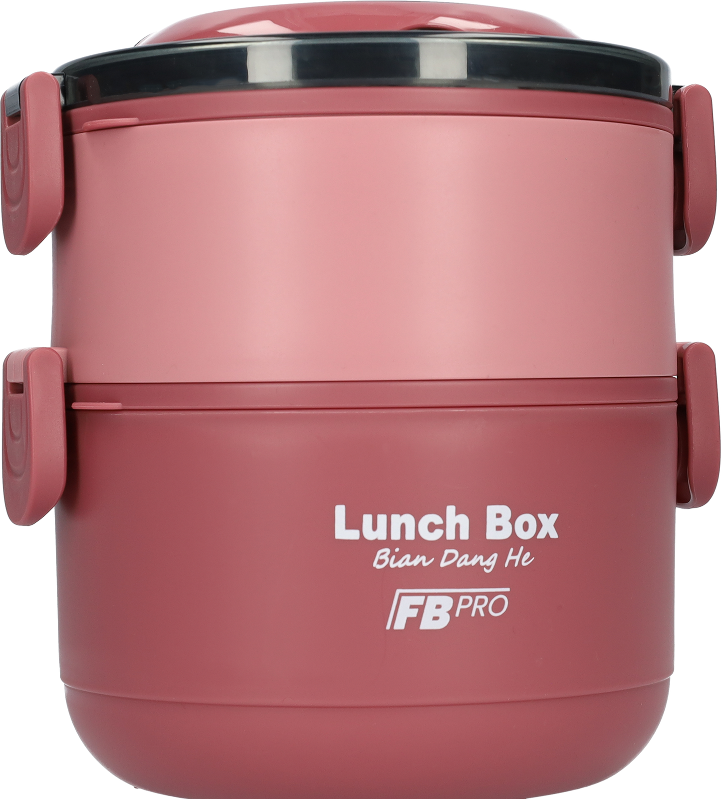 Lunchbox - 2-in-1 - Vershouddoos - RVS vershoudbakjes - Rood