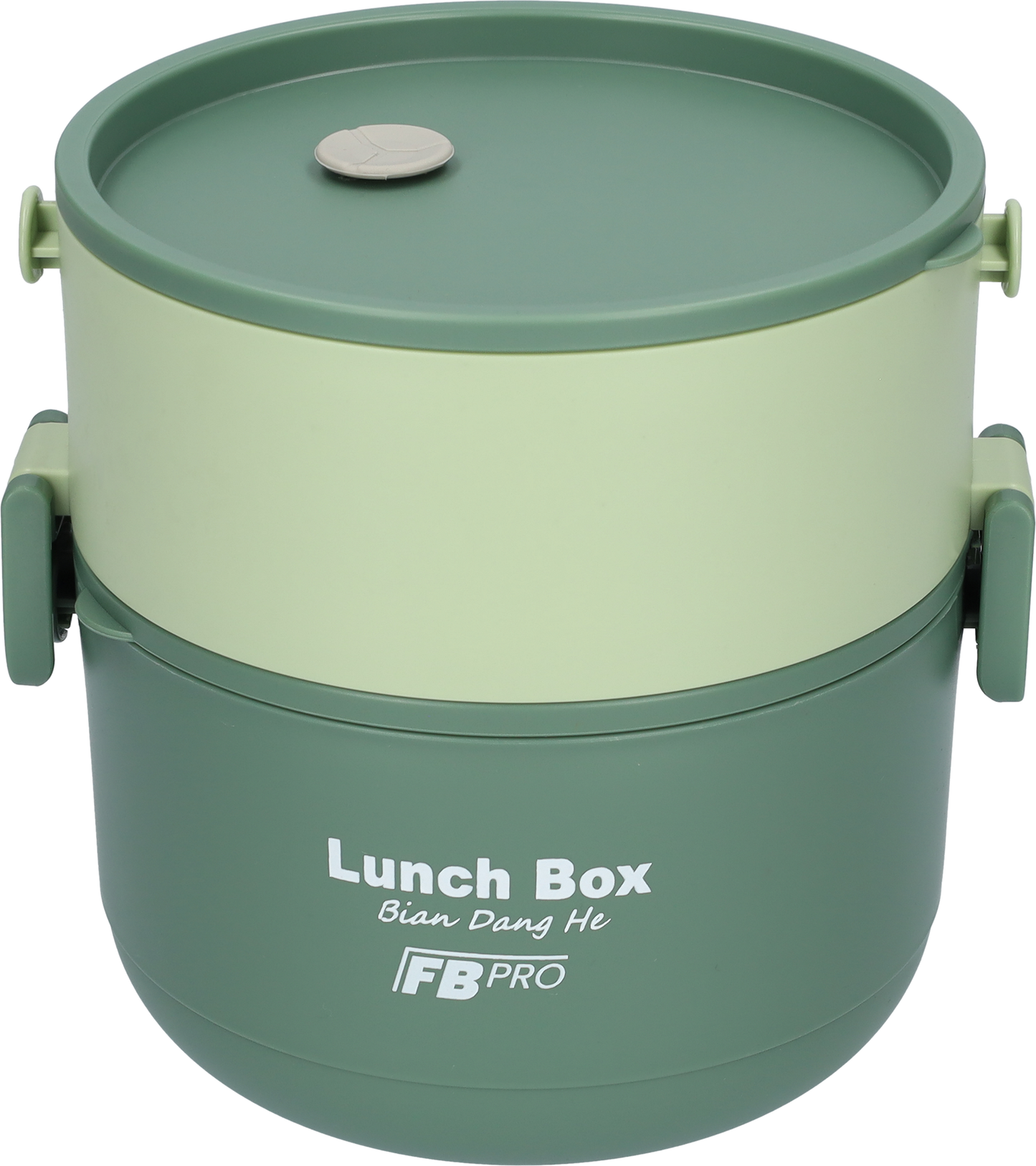 Lunchbox - 2-in-1 - Vershouddoos - RVS vershoudbakjes - Groen
