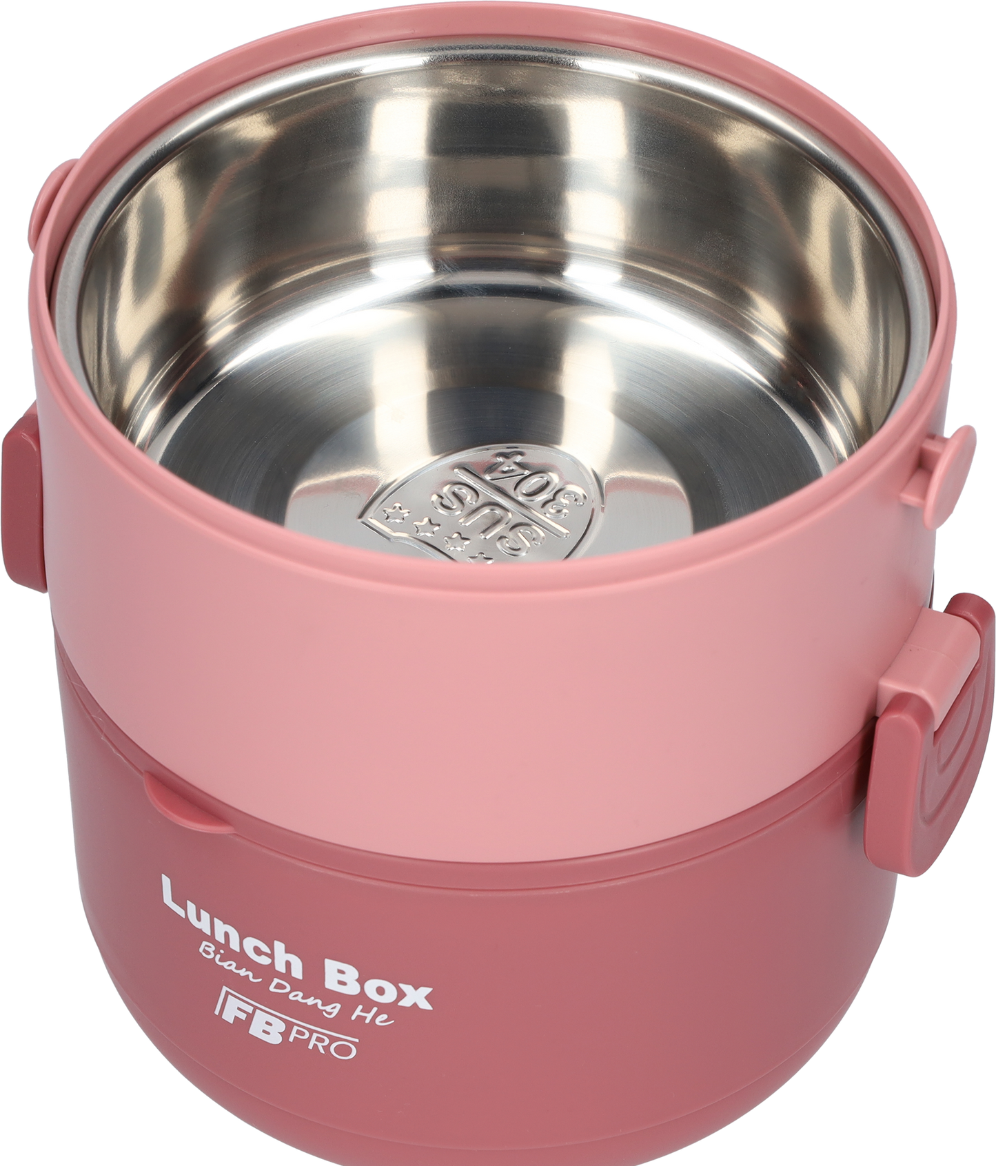 Lunchbox - 2-in-1 - Vershouddoos - RVS vershoudbakjes - Rood