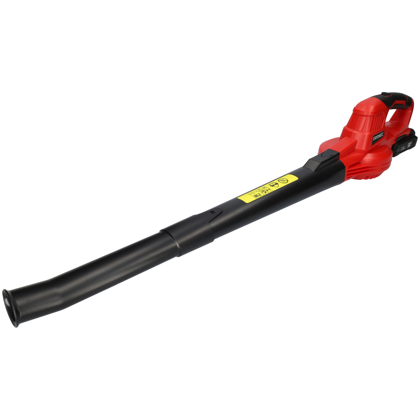 FBB250 - Bladblazer met accu - Met oplader - Maximale luchtdruk van 250 gram - Met accu - Draadloos - Met handvat - Rood