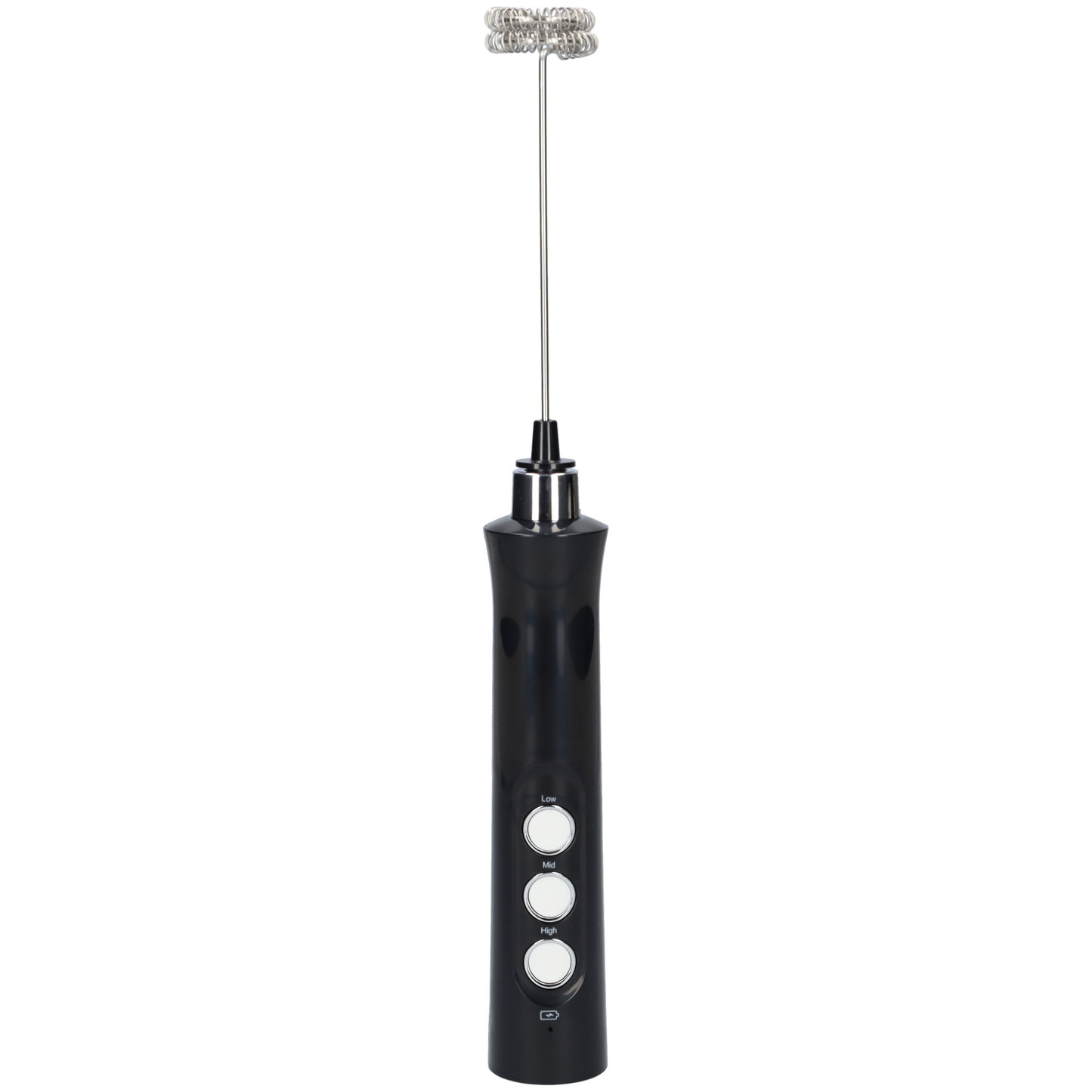 3 in 1 Elektrische Melkopschuimer - Verschillende Standen - Oplaadbaar via Micro USB - Melkopklopper Met 3 Opzetstukjes - Zwart