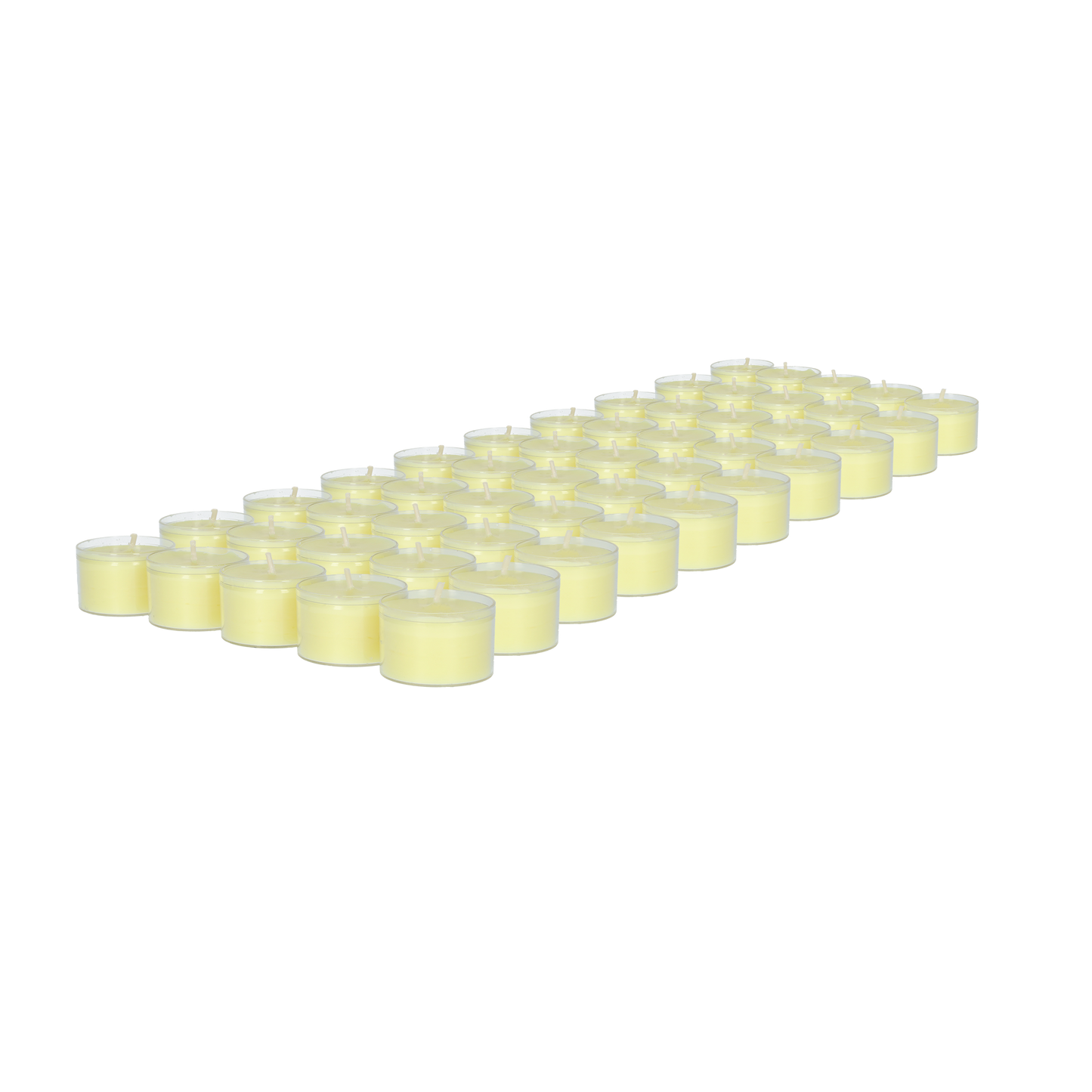 Kaarsen - Waxinelichtjes - Sfeerverlichting - Ideale sfeermakers in huis - Set van 50 stuks - 3,6 x 2,5 cm - Geel