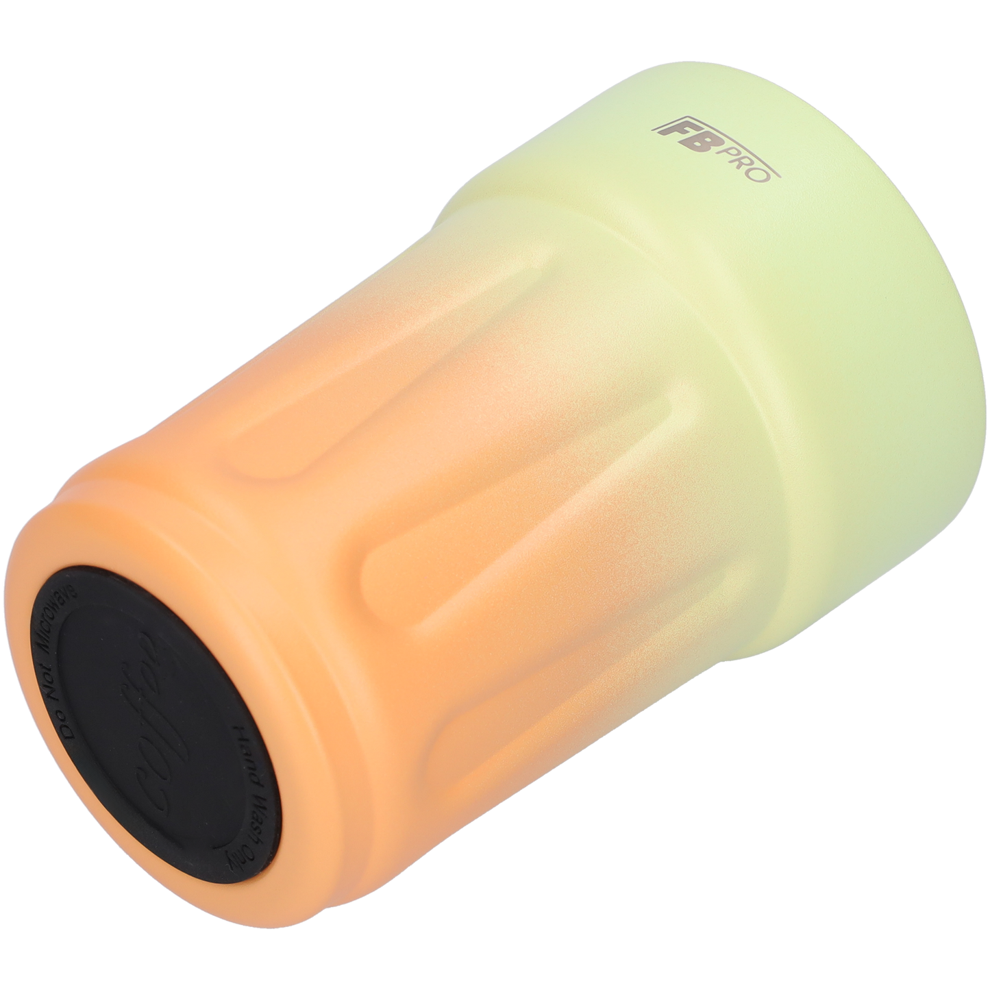 RVS Thermosfles - Dubbelwandig - Heeft LED gradenmeter - Groen / Oranje
