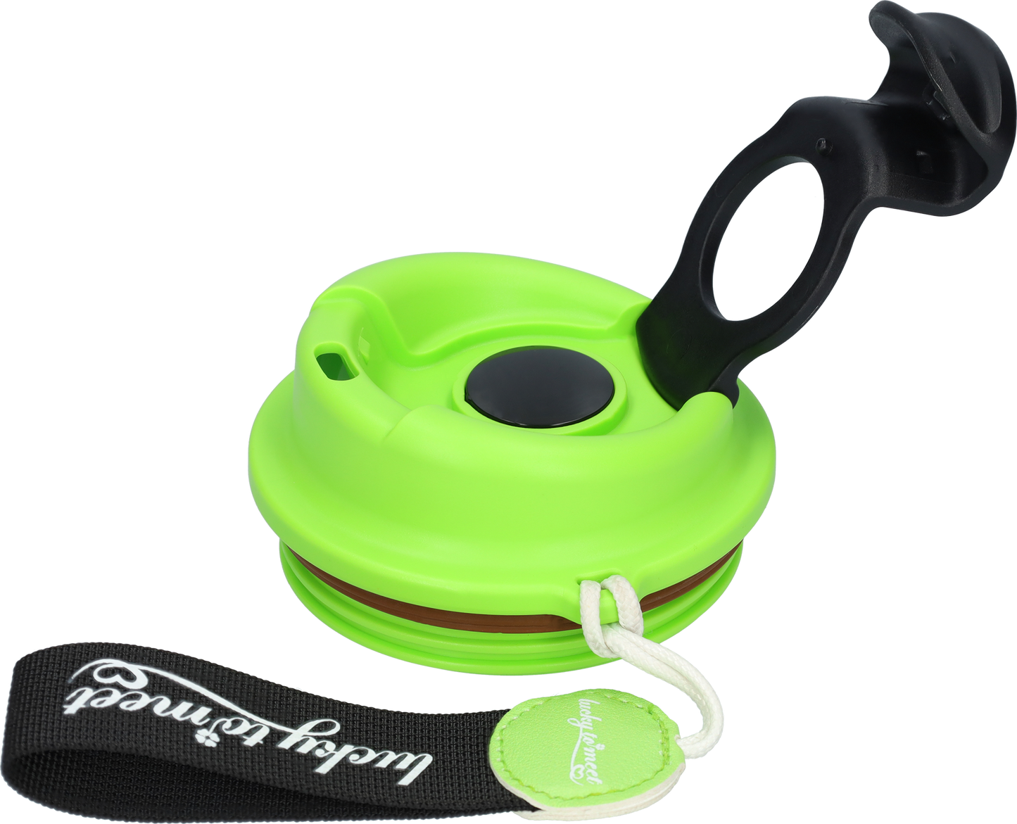 RVS Thermosfles - Dubbelwandig - Heeft LED gradenmeter- Groen / Zwart