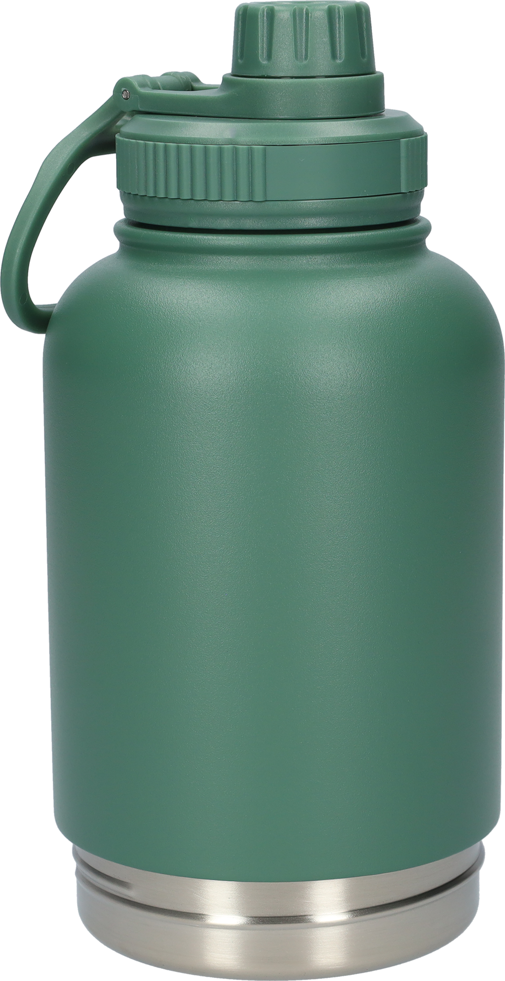 Honden drinkfles met voerbakken - RVS Fles - Lekbestendige dop - BPA vrij - 1 Liter - Grijs