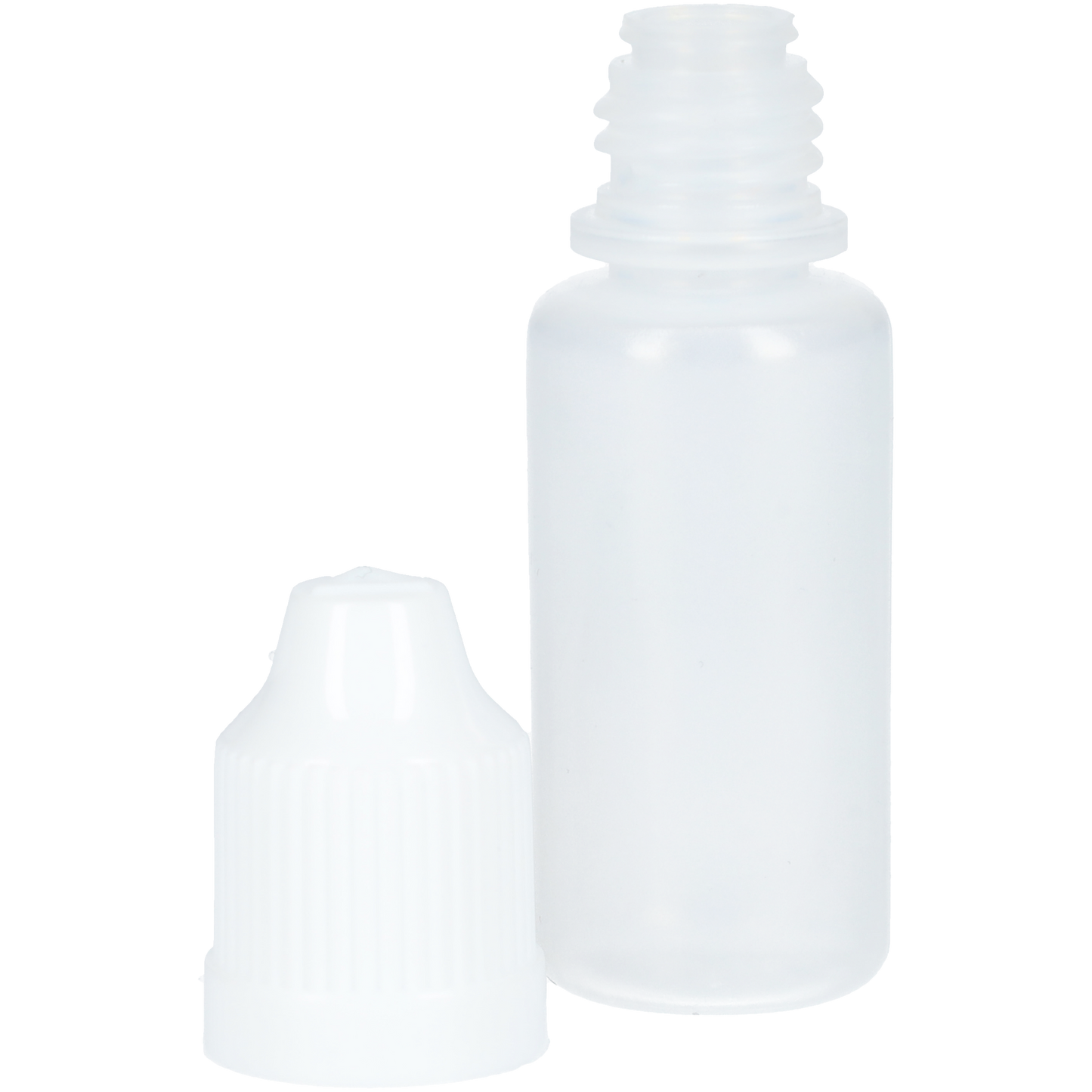 E sigaret flesjes - 10ml - 10 stuks - LDPE kunststof - Doorzichtig