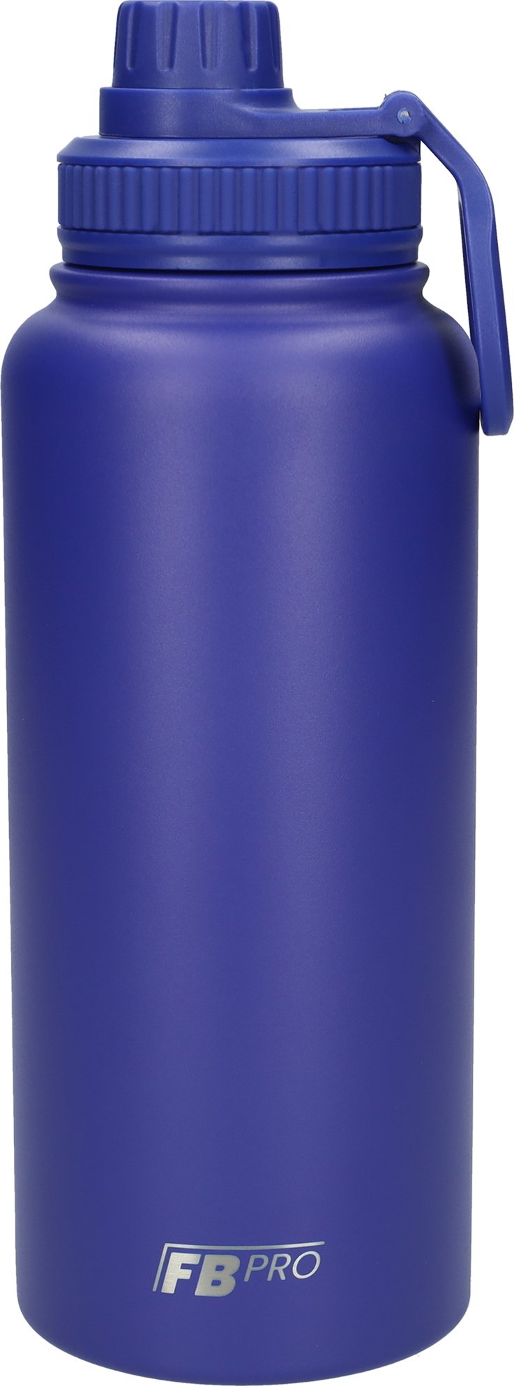Thermos drinkfles 1 liter met extra dop - Isolerende Waterfles met draaibare drinktuit - Afgewerkt met Poedercoating - Blauw