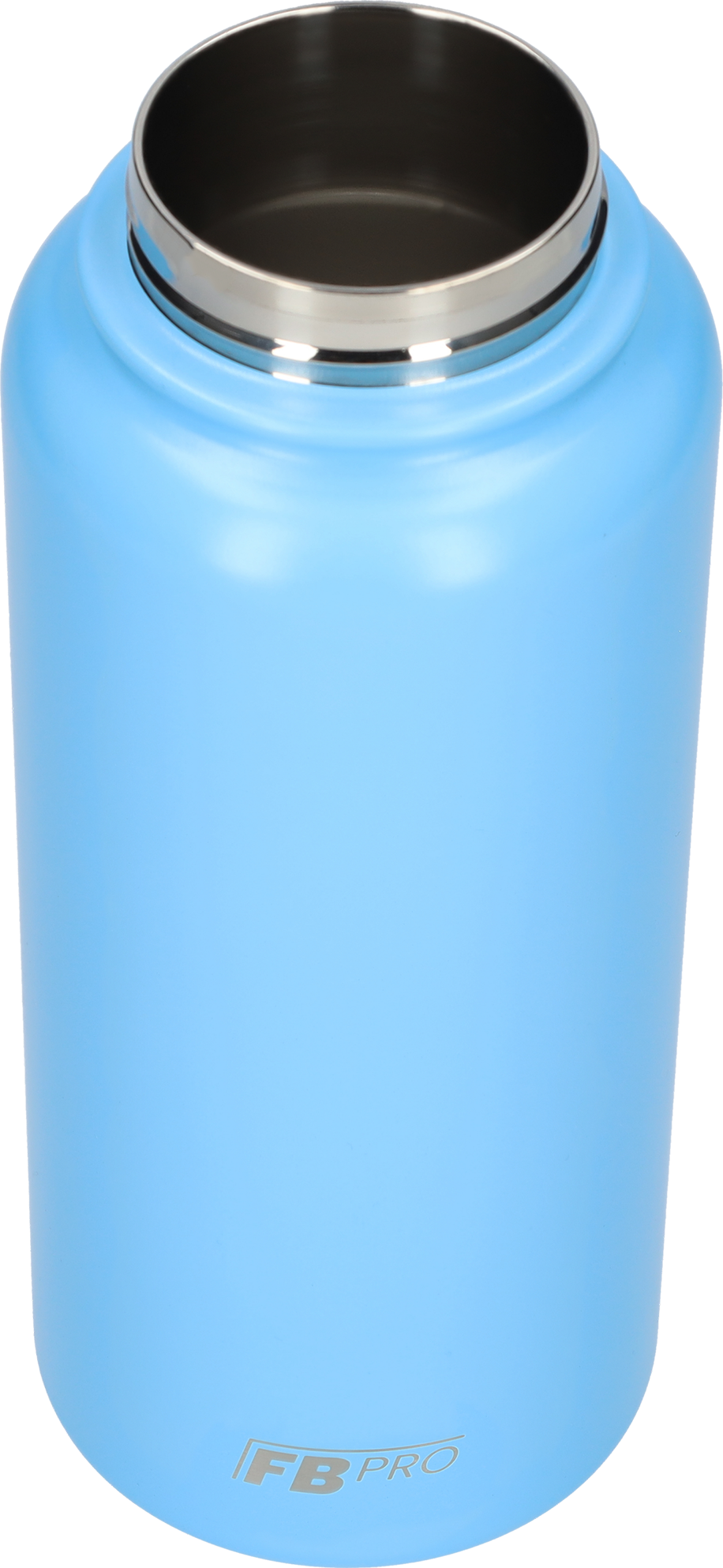 Thermos drinkfles 1 liter met extra dop - Isolerende Waterfles met draaibare drinktuit - Afgewerkt met Poedercoating - Lichtblauw