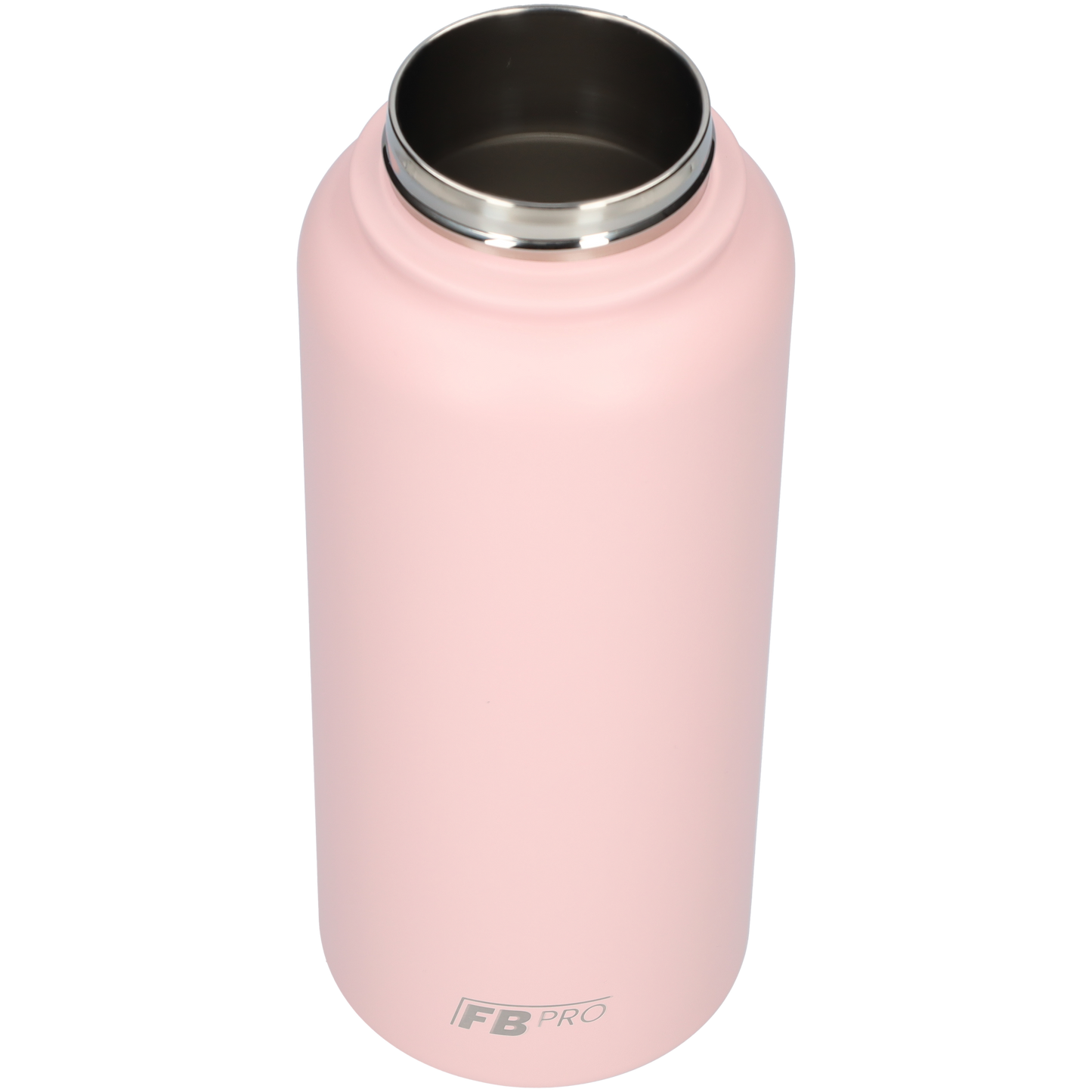 Thermos drinkfles 1 liter met extra dop - Isolerende Waterfles met draaibare drinktuit - Afgewerkt met Poedercoating - Zalm Roze