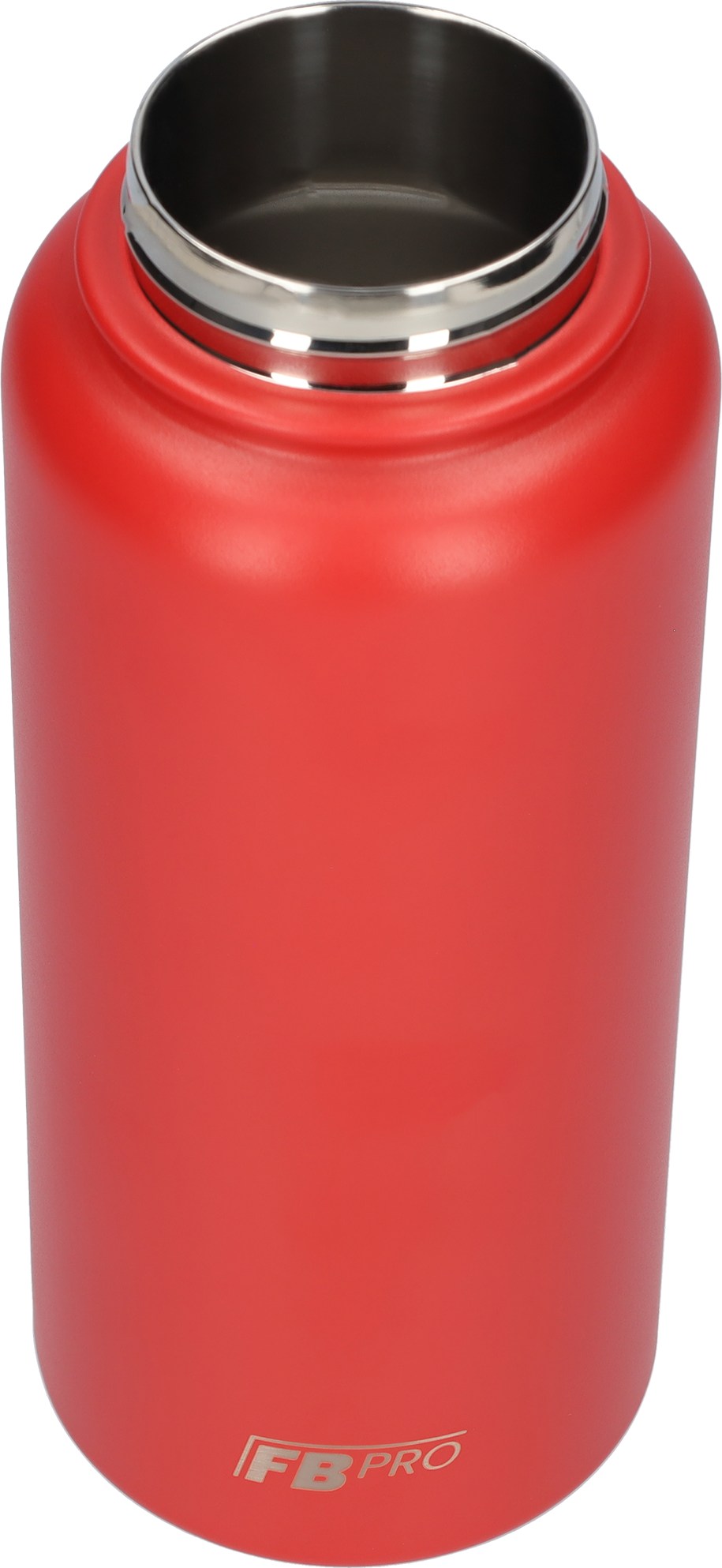 Thermos drinkfles 1 liter met extra dop - Isolerende Waterfles met draaibare drinktuit - Afgewerkt met Poedercoating - Rood