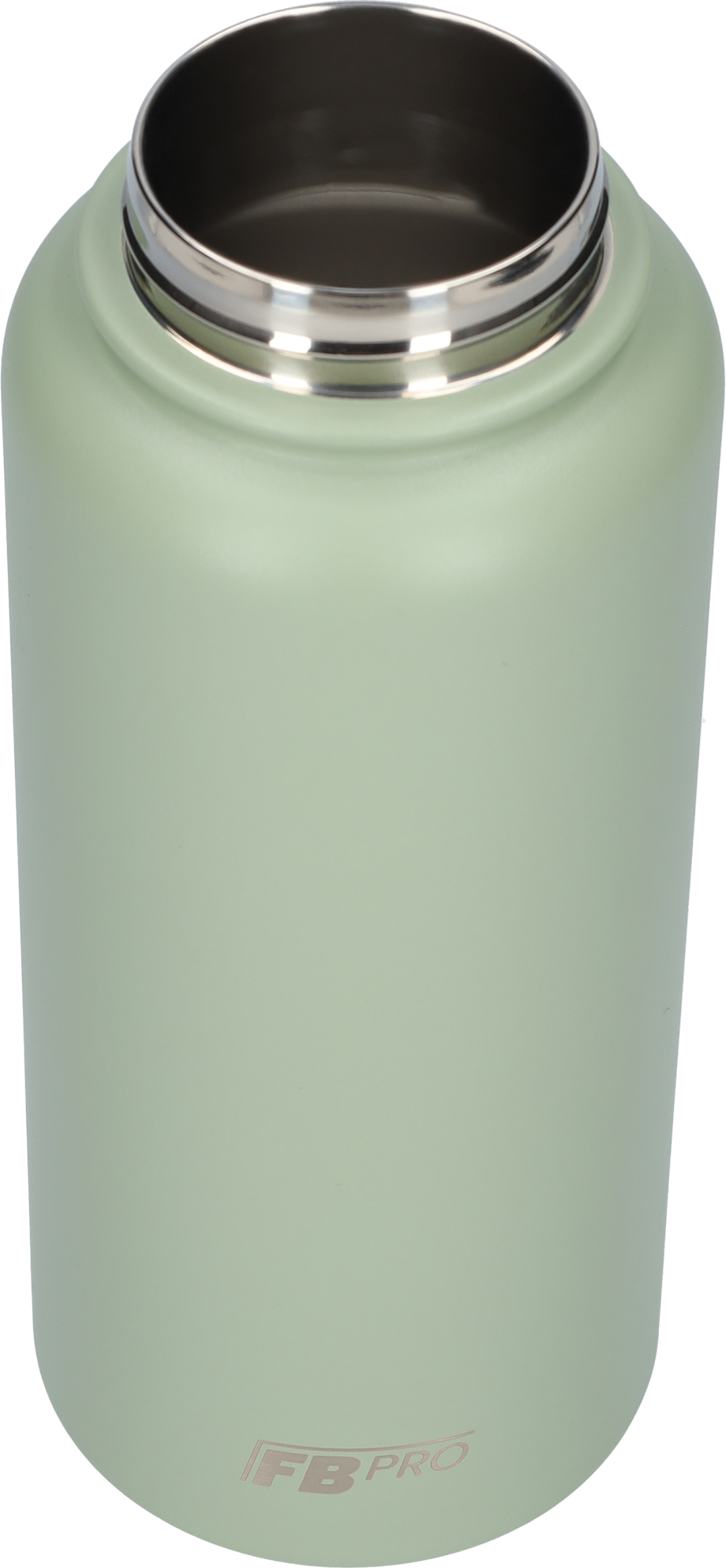 Thermos drinkfles 1 liter met extra dop - Isolerende Waterfles met draaibare drinktuit - Afgewerkt met Poedercoating - Lichtgroen