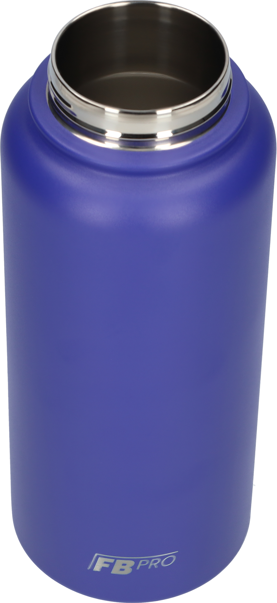 Thermos drinkfles 1 liter met extra dop - Isolerende Waterfles met draaibare drinktuit - Afgewerkt met Poedercoating - Blauw