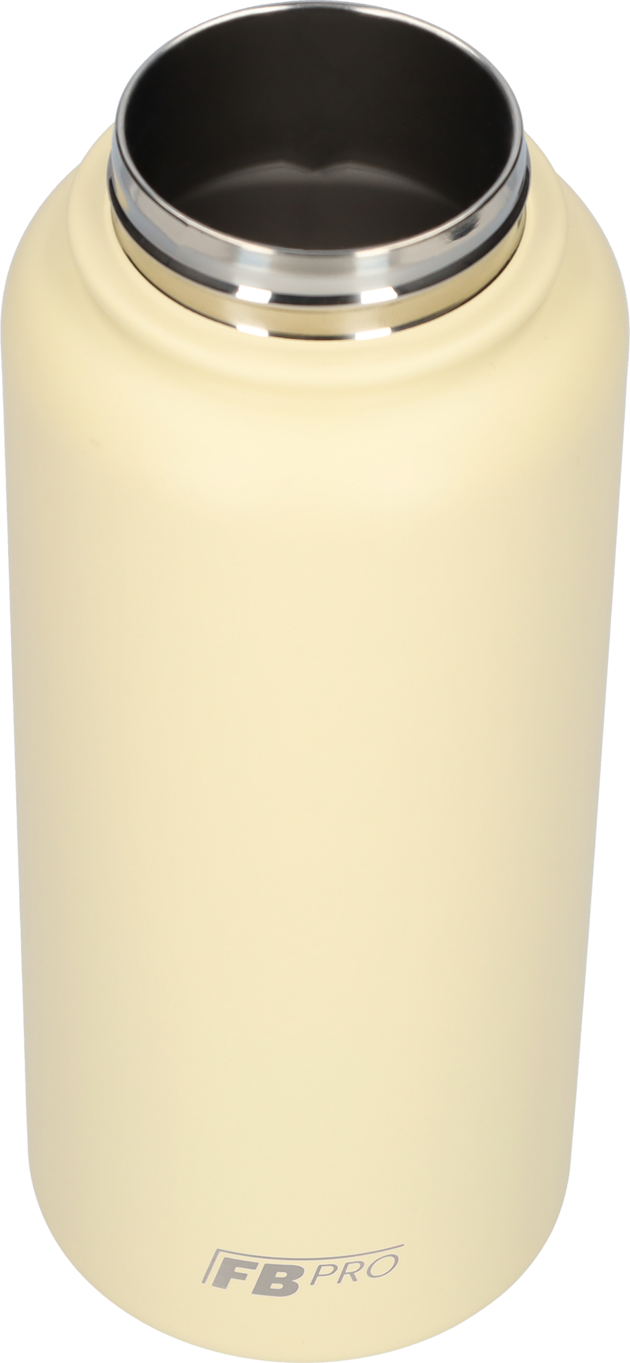 Thermos drinkfles 1 liter met extra dop - Isolerende Waterfles met draaibare drinktuit - Afgewerkt met Poedercoating - Beige
