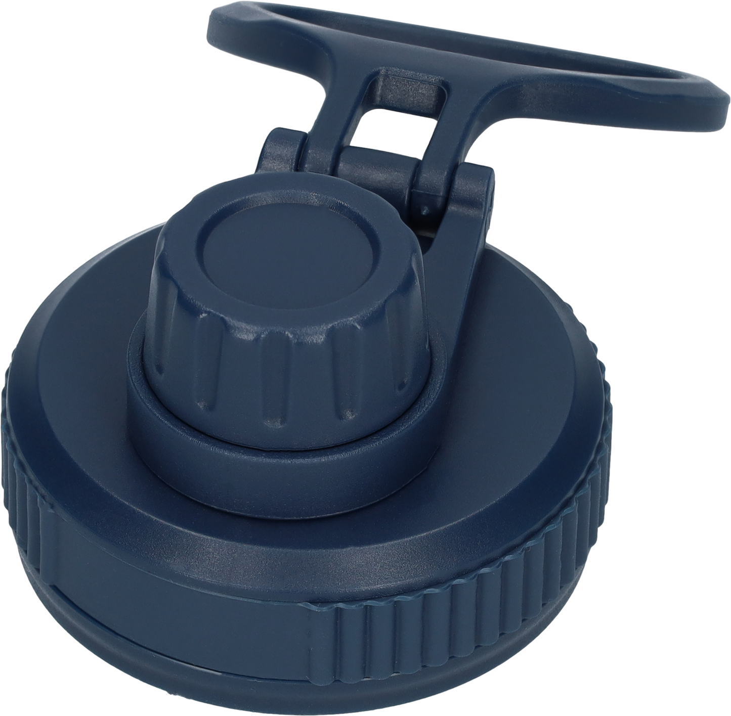 Thermos drinkfles 1 liter met extra dop - Isolerende Waterfles met draaibare drinktuit - Afgewerkt met Poedercoating - Donkerblauw