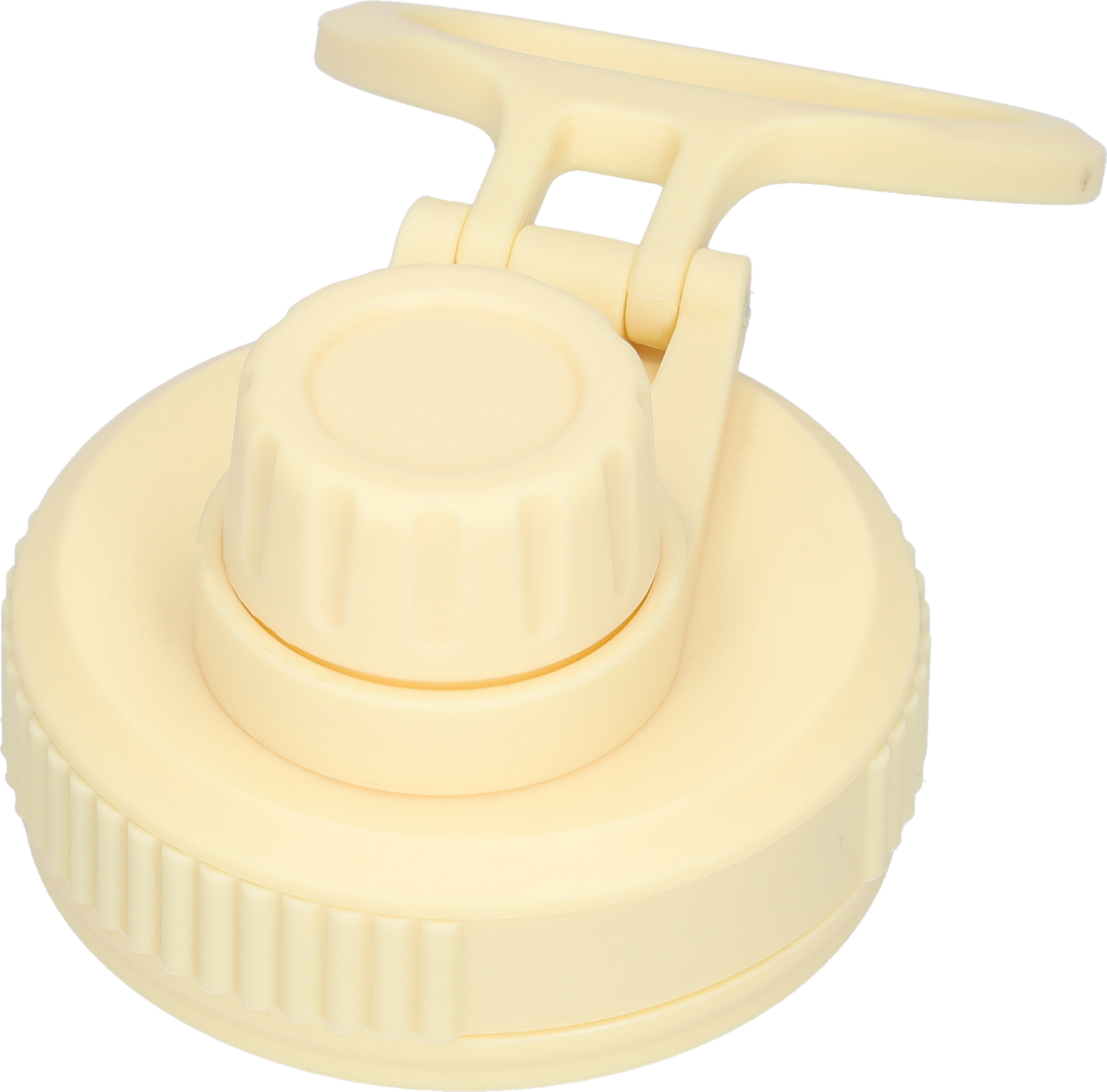 Thermos drinkfles 1 liter met extra dop - Isolerende Waterfles met draaibare drinktuit - Afgewerkt met Poedercoating - Beige