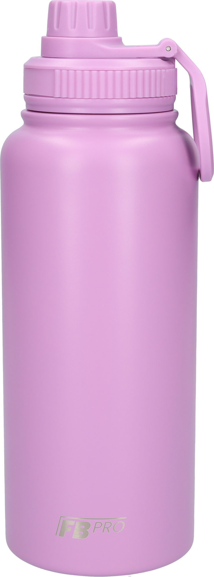 Thermos drinkfles 1 liter met extra dop - Isolerende Waterfles met draaibare drinktuit - Afgewerkt met Poedercoating - Lichtpaars