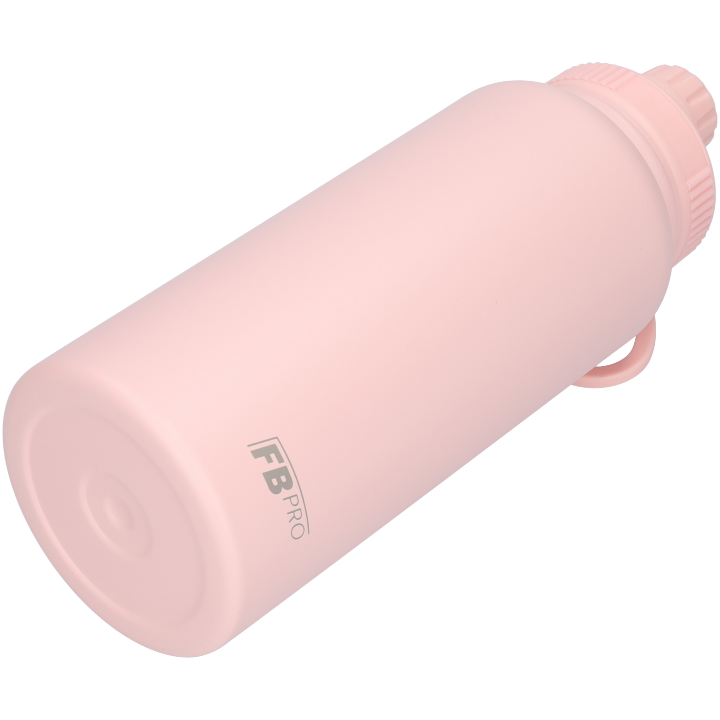Thermos drinkfles 1 liter met extra dop - Isolerende Waterfles met draaibare drinktuit - Afgewerkt met Poedercoating - Zalm Roze