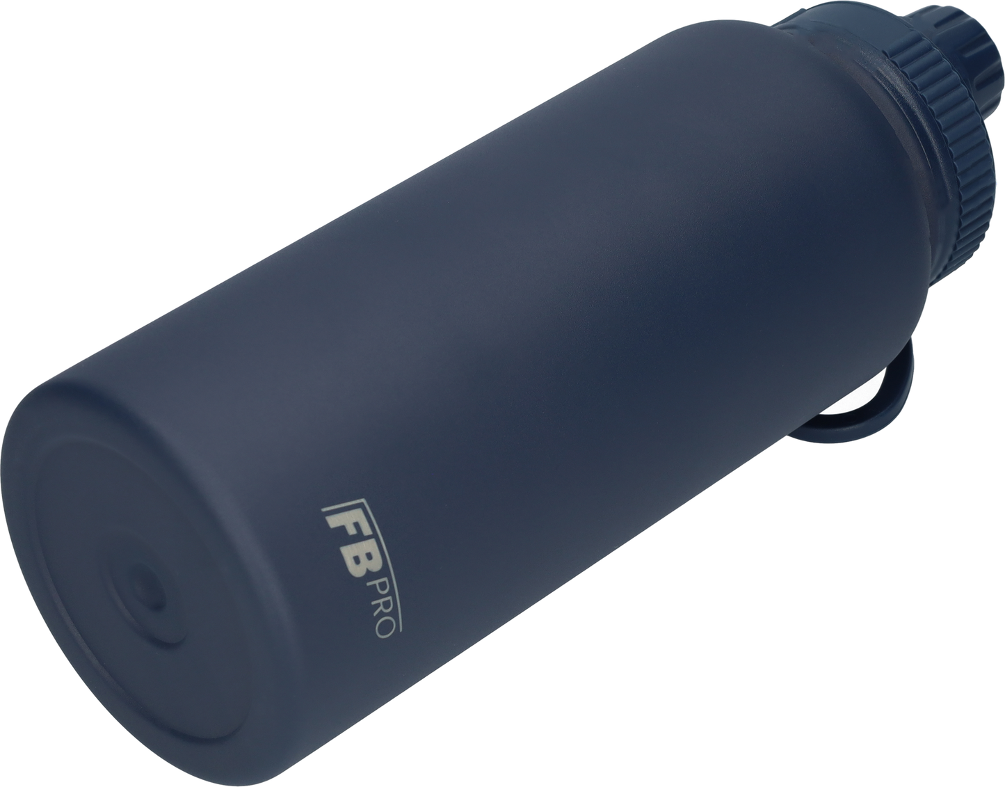 Thermos drinkfles 1 liter met extra dop - Isolerende Waterfles met draaibare drinktuit - Afgewerkt met Poedercoating - Donkerblauw