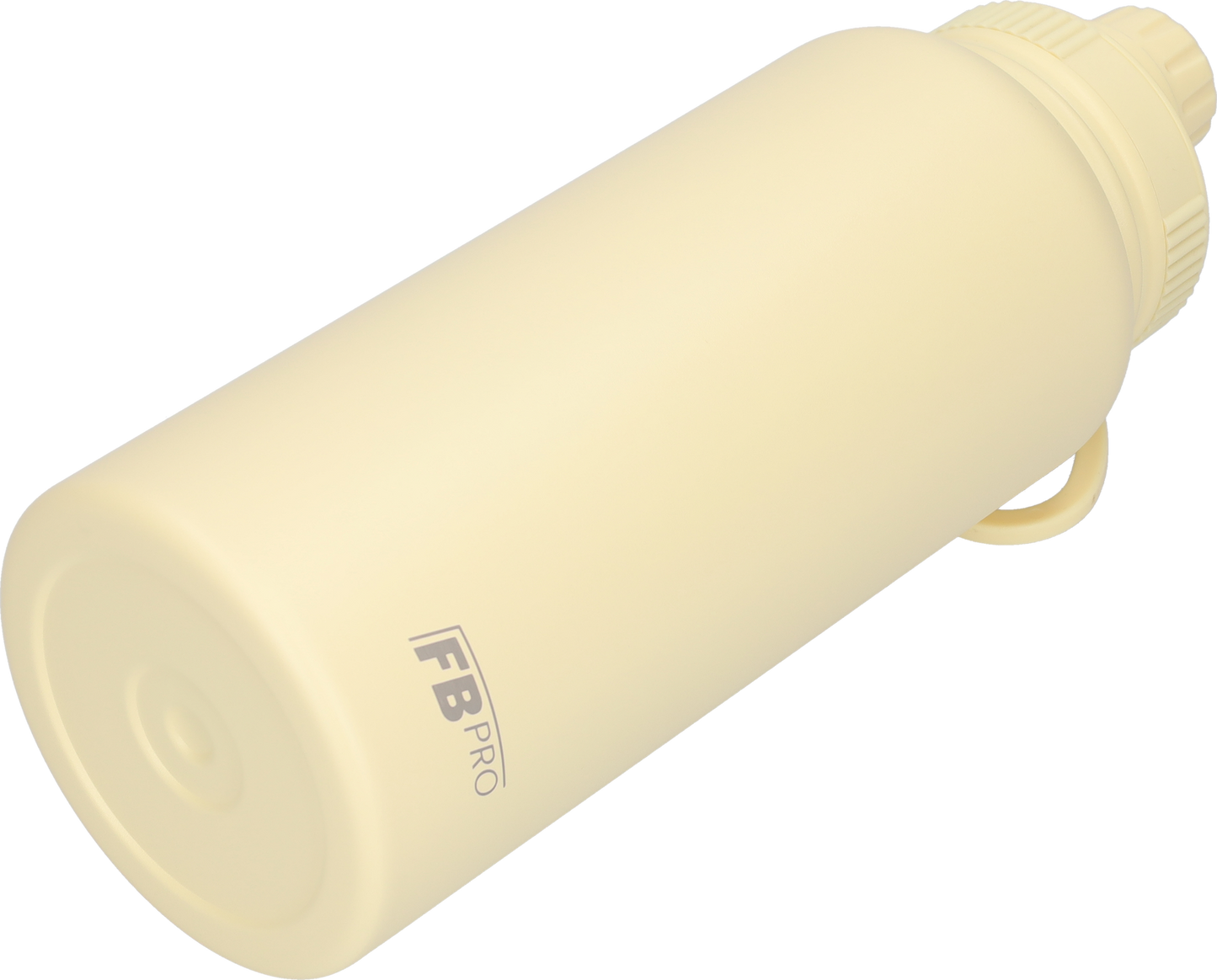 Thermos drinkfles 1 liter met extra dop - Isolerende Waterfles met draaibare drinktuit - Afgewerkt met Poedercoating - Beige