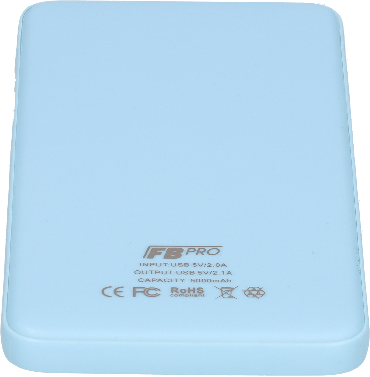 Powerbank - Snellader - Fast charger - LED Batterij display - 2-in-1 - 5000mAh - In- en output van 5V - Blauw