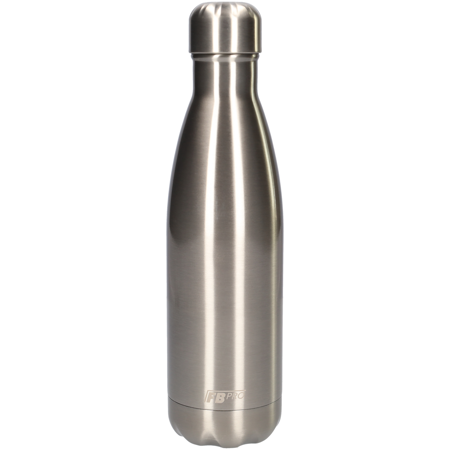 FBFS14, Thermosfles, Drinkfles, Waterfles - Dubbelwandig - 500ml - Sparkly Chrome - Glinsterend Metaal