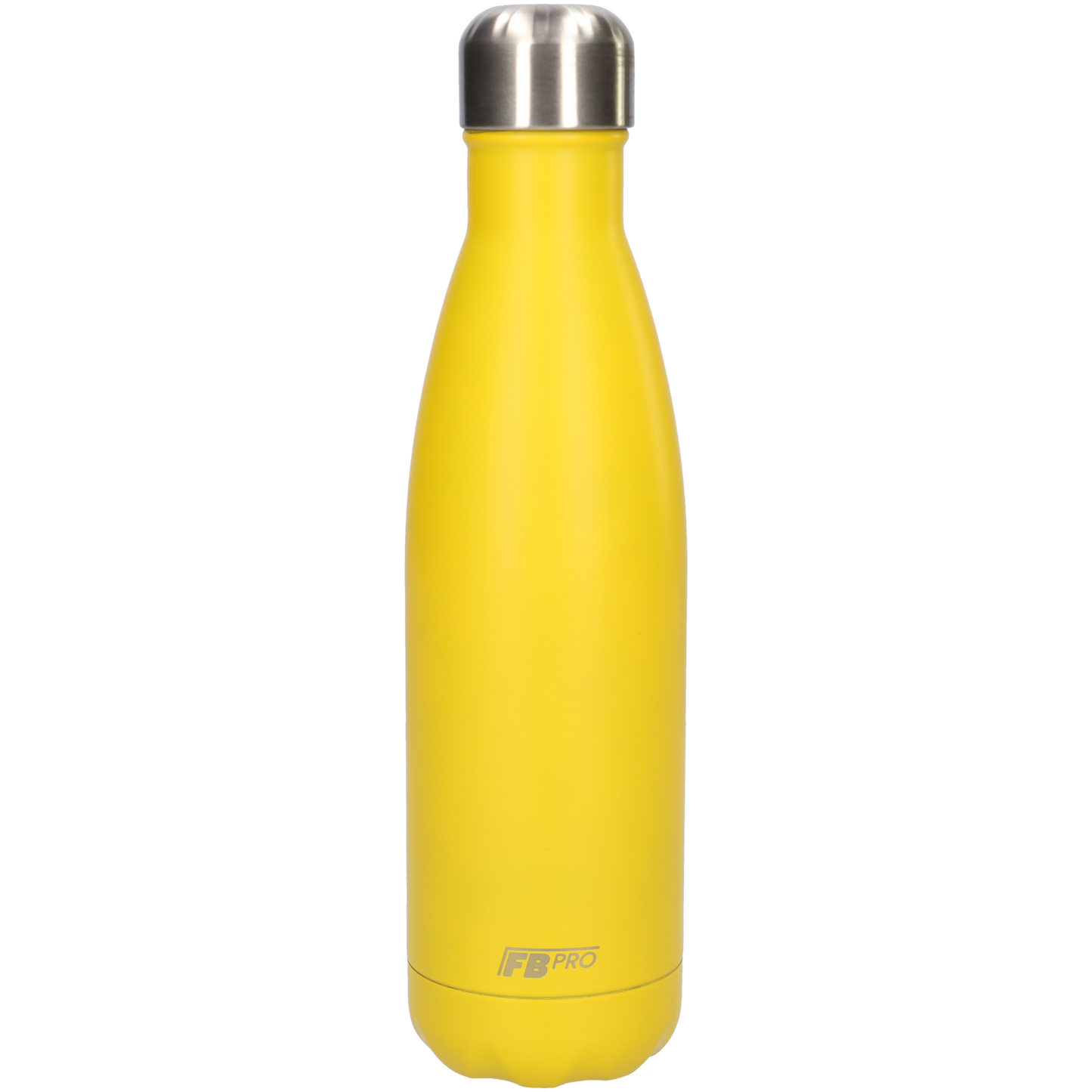 FBFS6, Thermosfles, Drinkfles, Waterfles - Dubbelwandig - 500ml - Lemon Yellow - Mat Geel