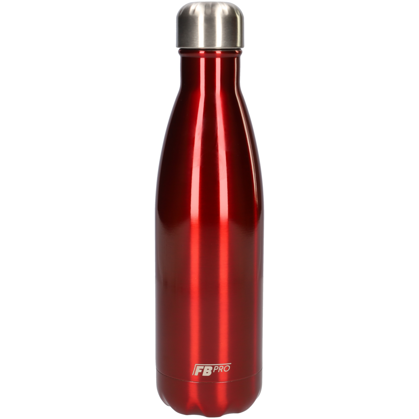 FBFS15, Thermosfles, Drinkfles, Waterfles - Dubbelwandig - 500ml - Ruby Red - Glanzend Rood