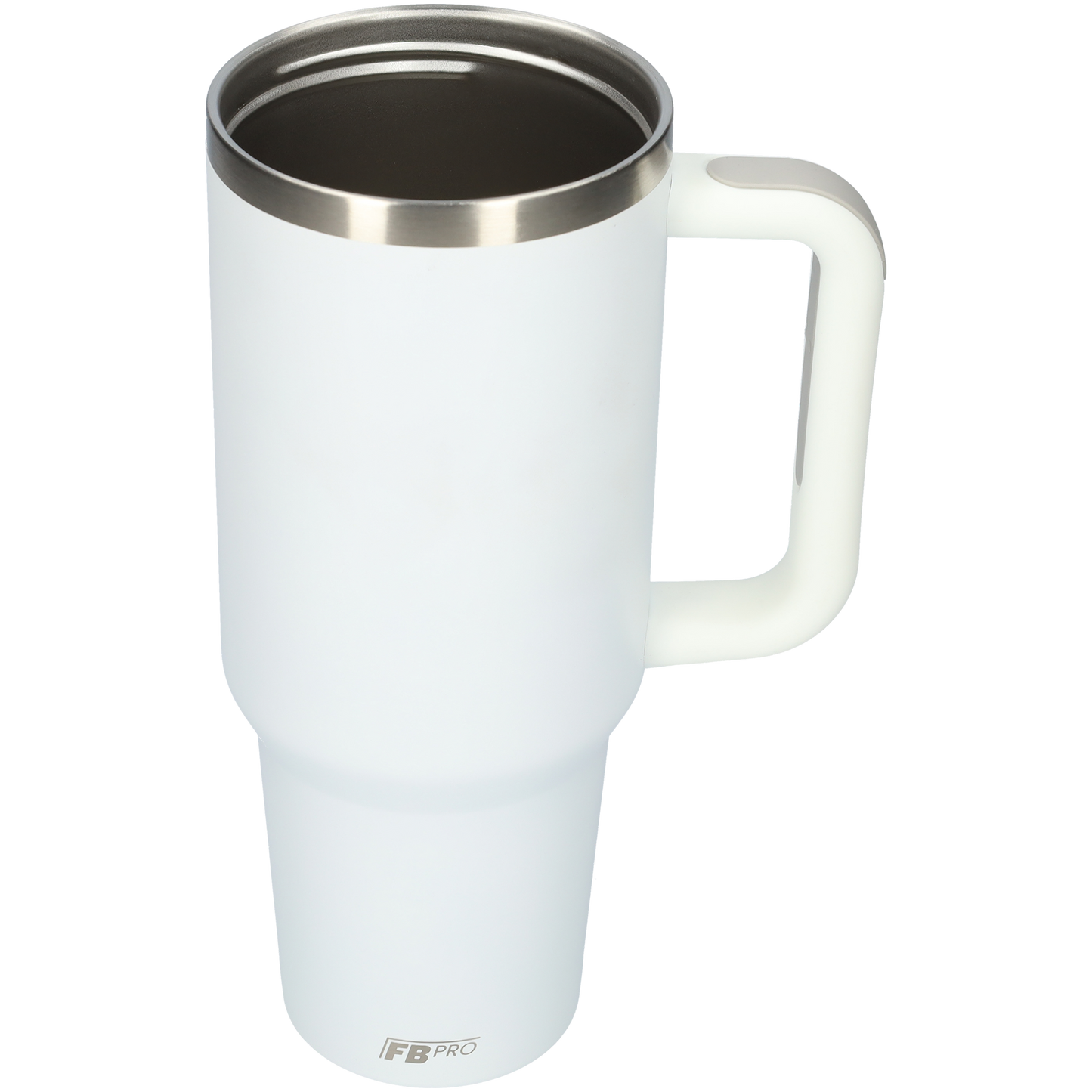 Thermos drinkbeker tumbler 1.2L met handvat en rietje - Thermosbeker - 1200 ML - Wit