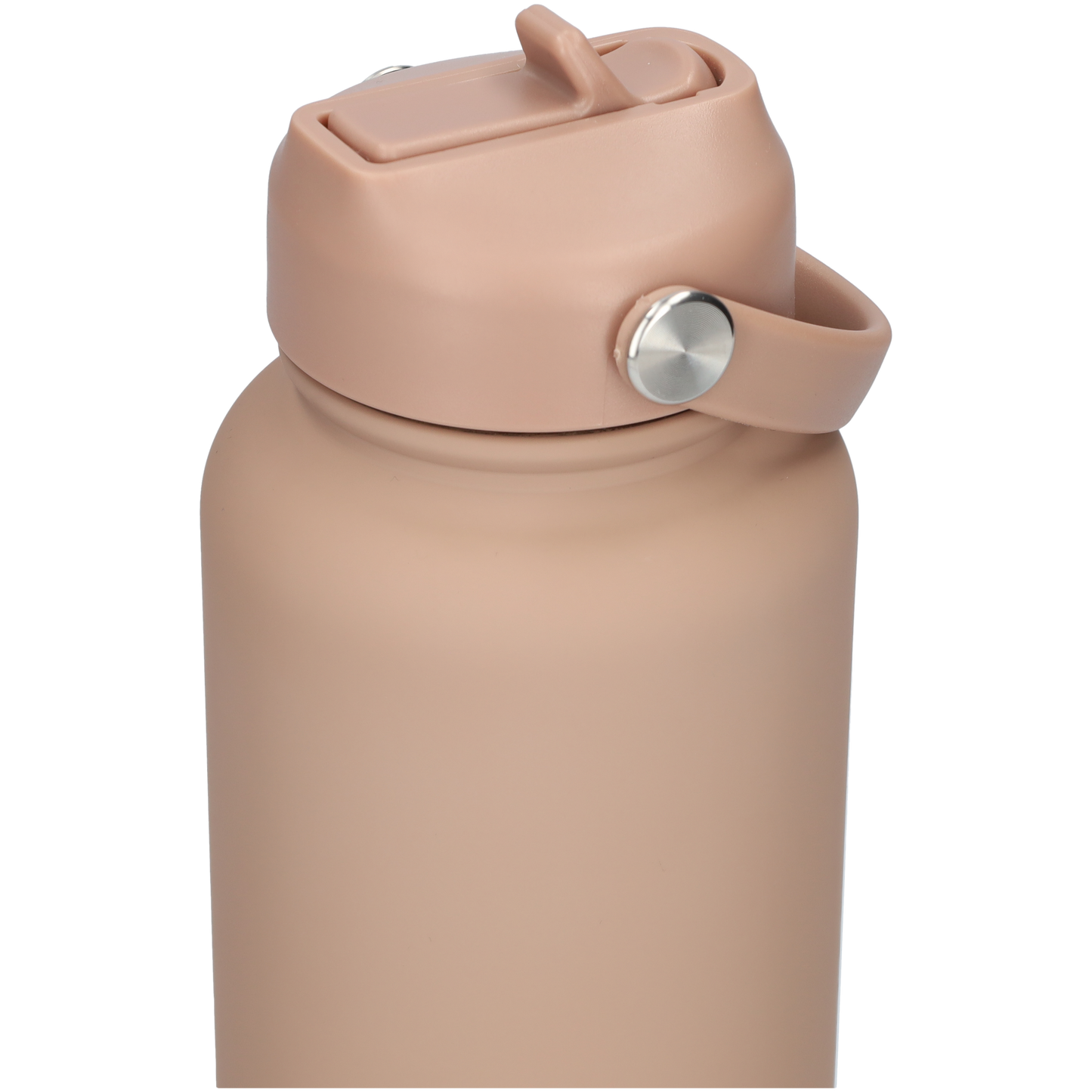 Thermos waterfles 1 liter - Isolerende Waterfles met Draaibare Drinktuit - Houdt Koud Drinken Écht KOUD - Drinkfles voor Volwassenen met Handvat - Tan Brown