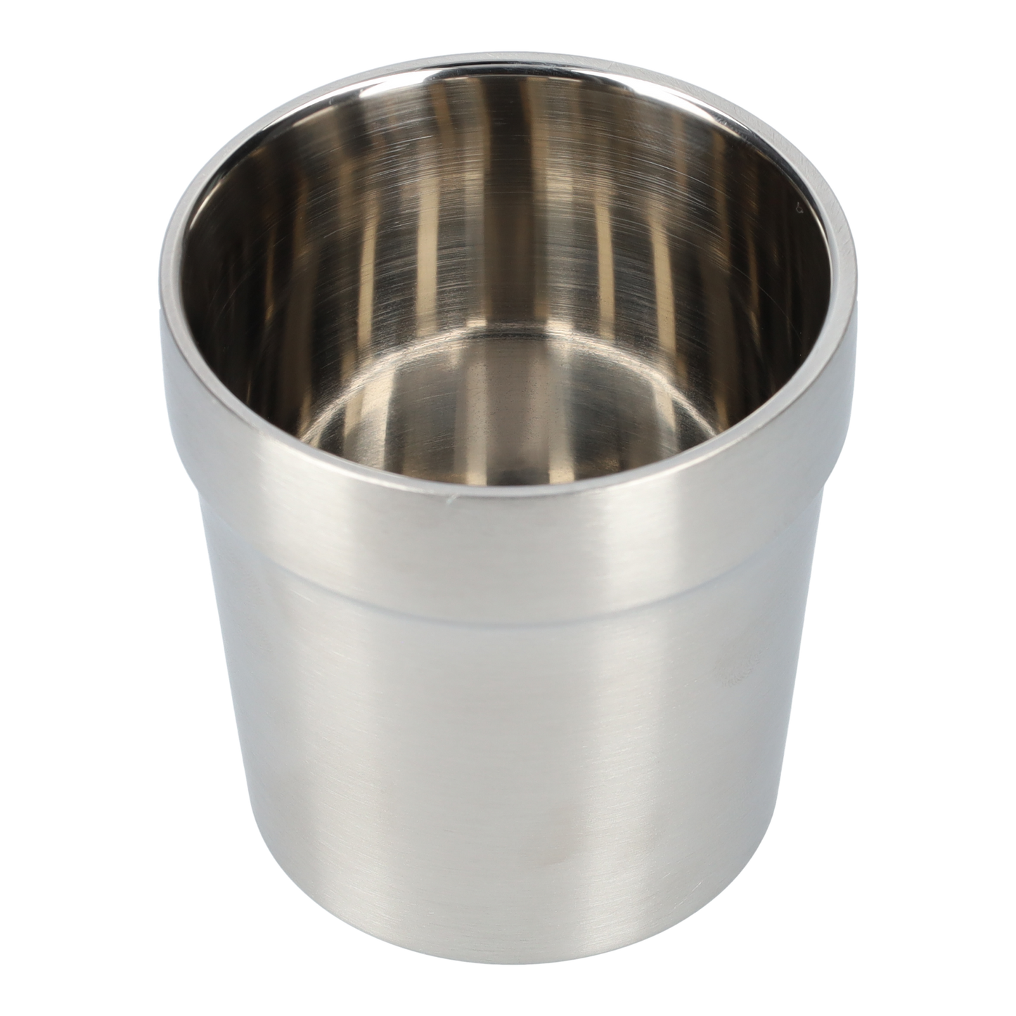 Dubbelwandige RVS bekers (3 Stuks!) - Roestvrijstalen beker - Industriële stijl - 175ml bekers - Dubbelwandige drinkglazen