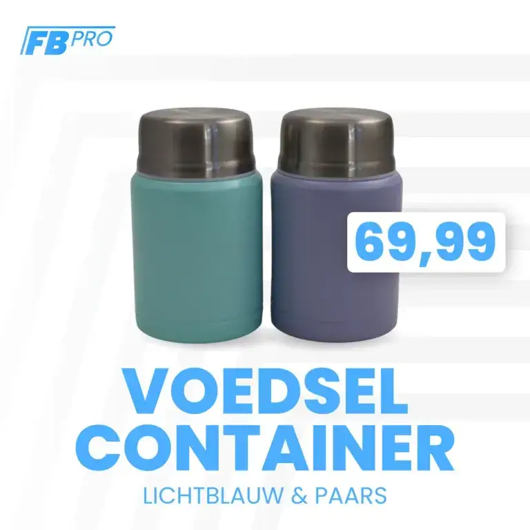 Voedselcontainer lichtblauw & paars