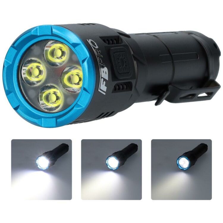 Zaklamp LED - Militaire zaklamp - Ideaal als kampeerlamp - Compact formaat - Ondanks klein formaat een zeer helder lampje - 2000 Lumen - Oplaadbare batterij van 3,7V - 4000 mAh - Heeft USB-C uitgang - Zwart